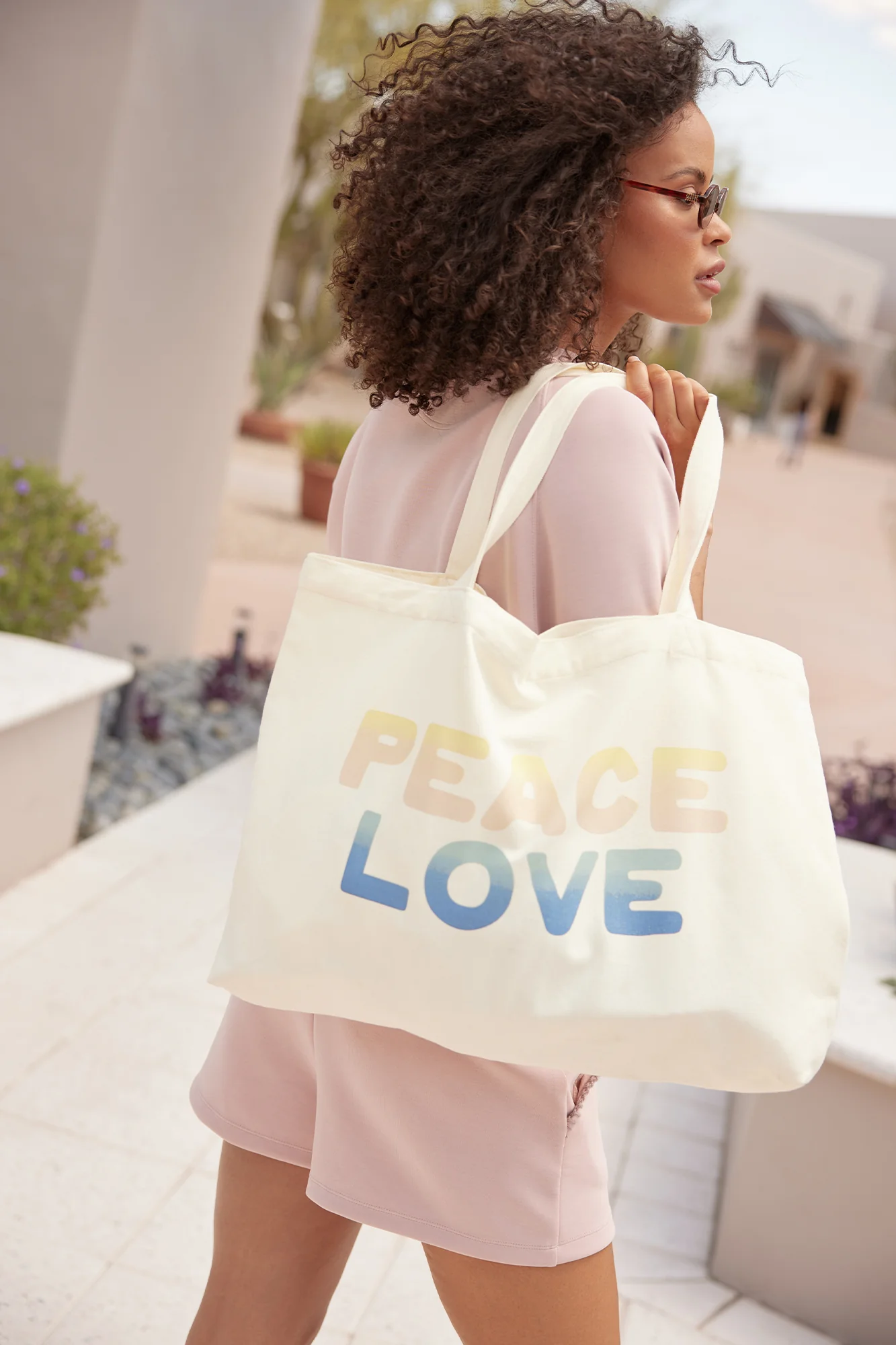 Peace Love Tote Bag - Image 2