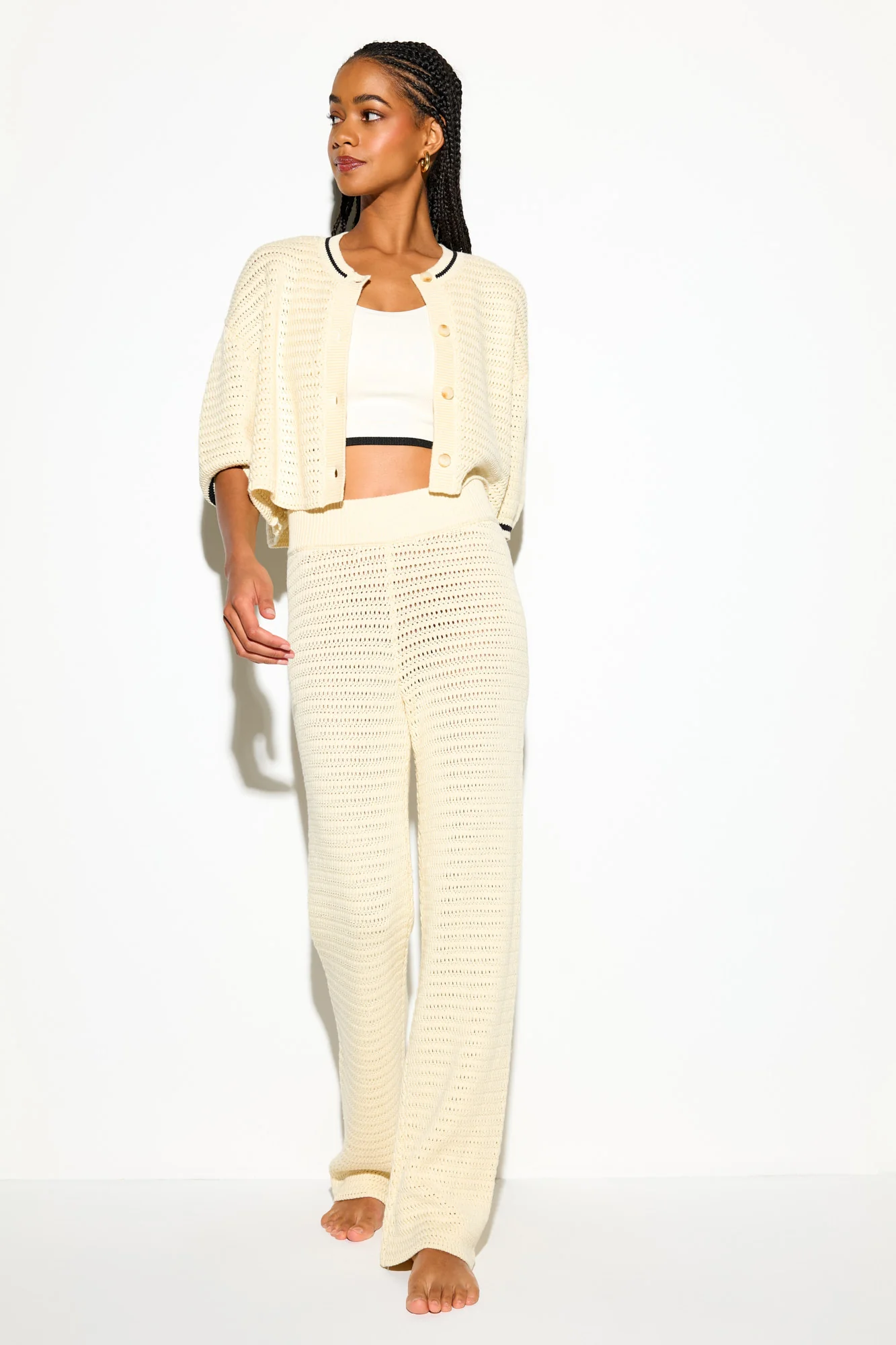 Halston Crochet Pant - Image 5