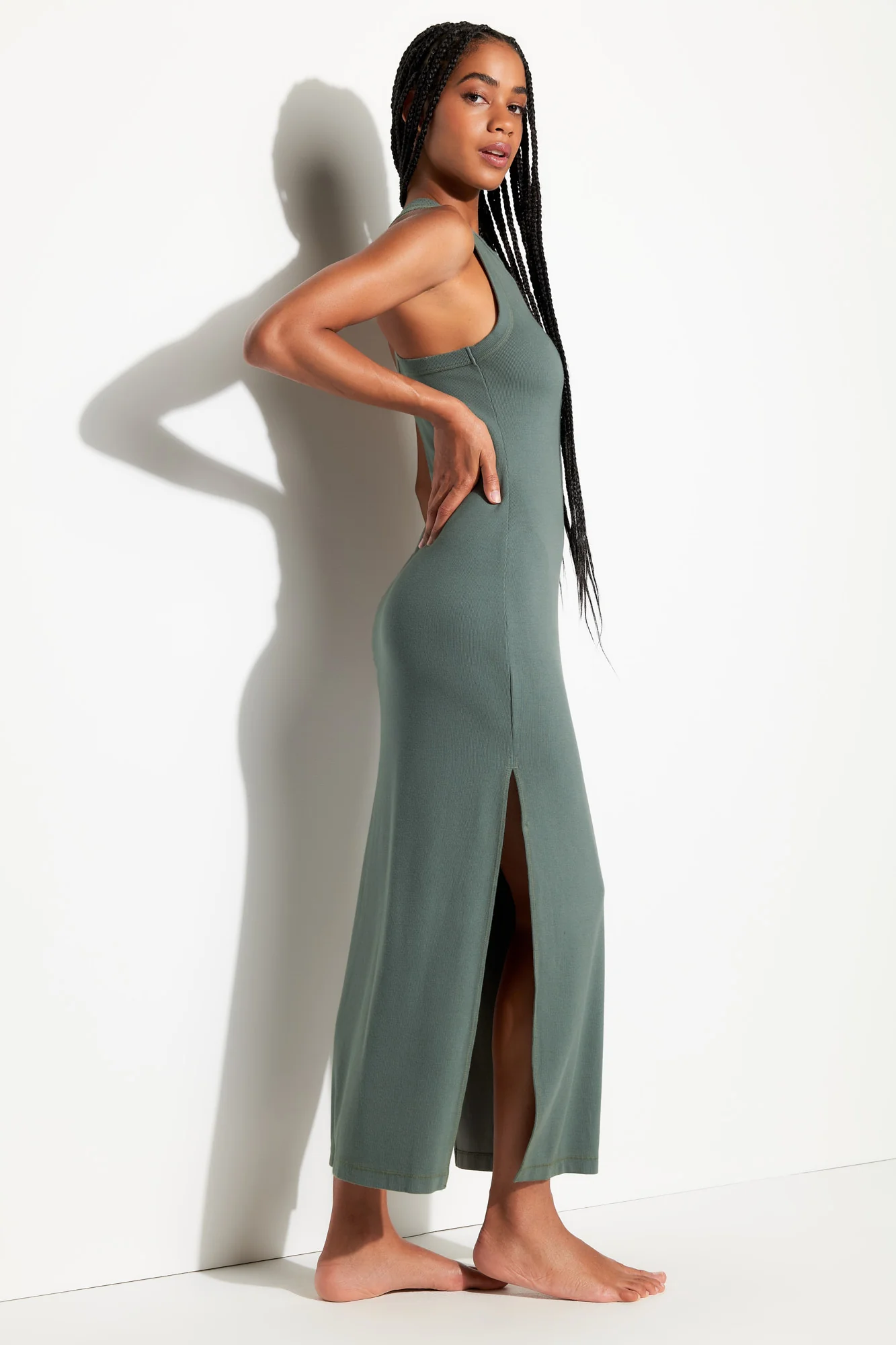 Simone Rib Maxi Dress - Image 3