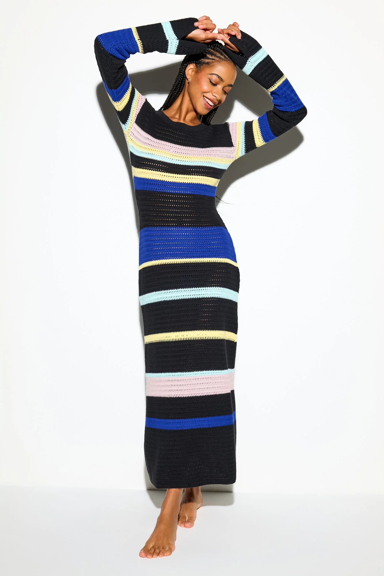 Giselle L/S Crochet Dress - Image 8