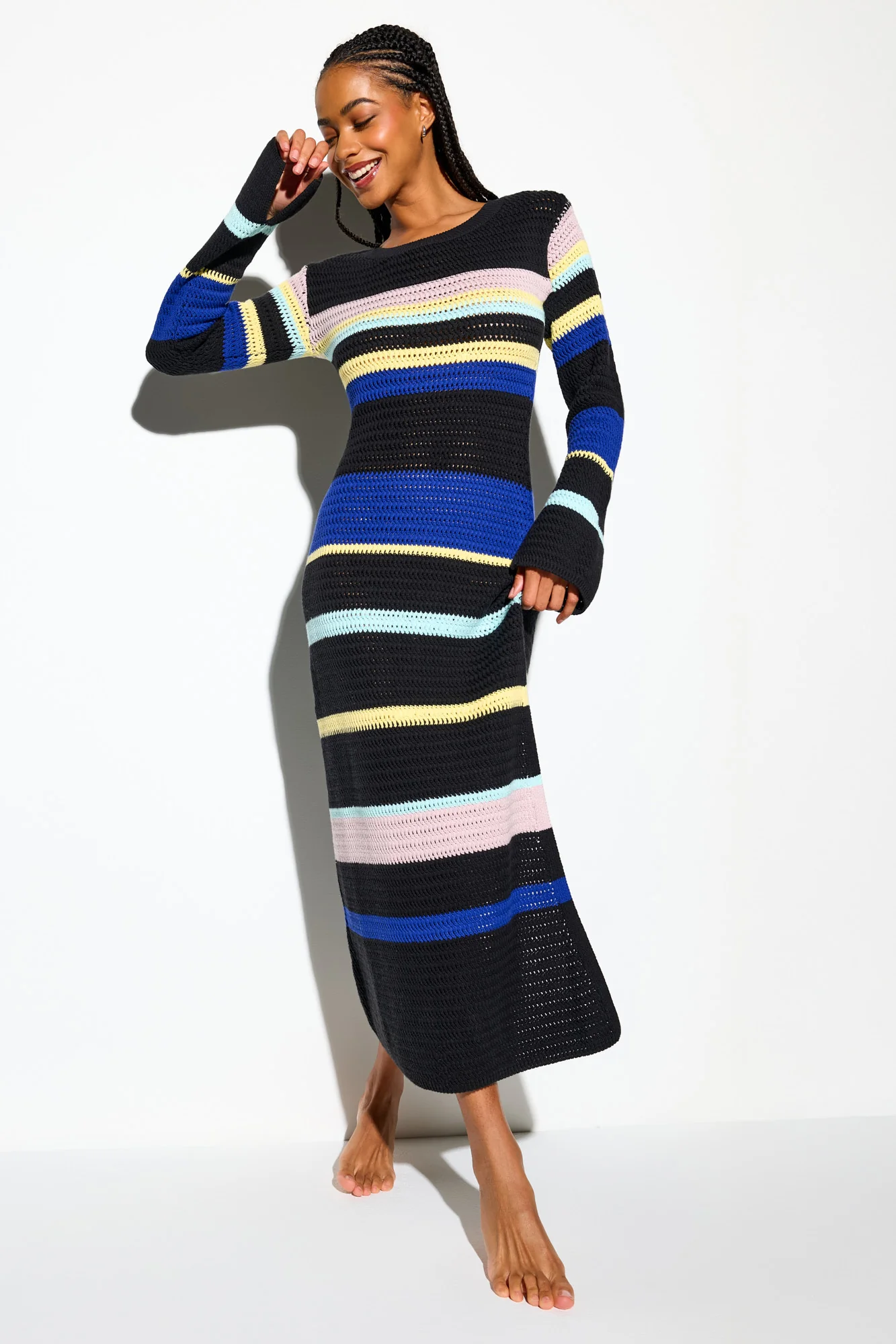 Giselle L/S Crochet Dress - Image 9