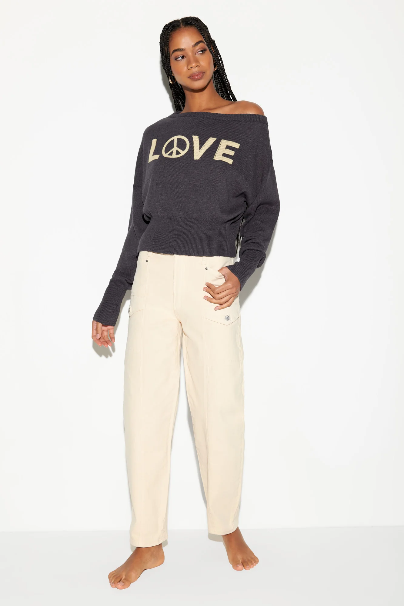 Beloved Devon Off Shoulder Sweater - Image 4