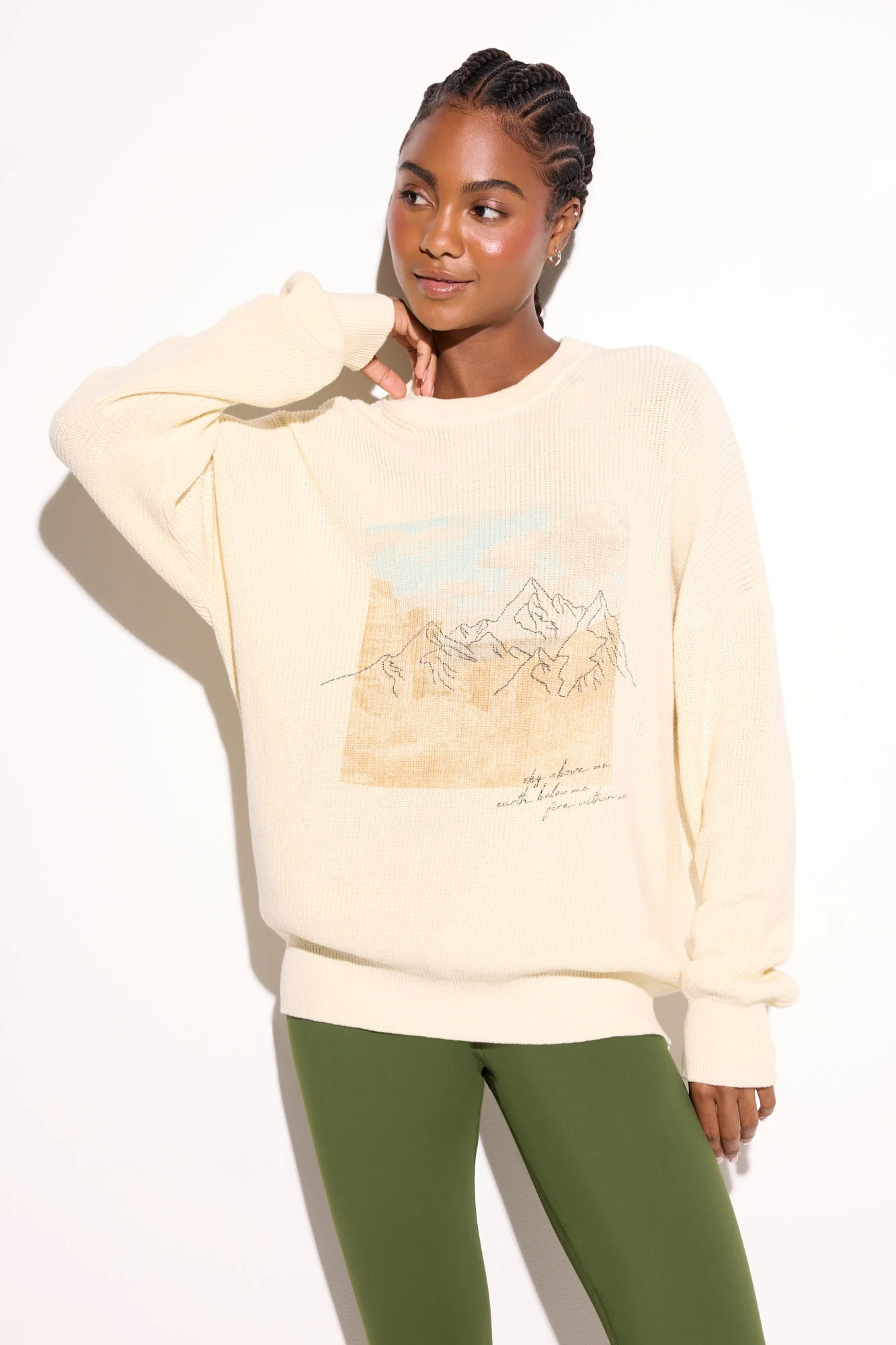 Above Me Lyric Sweater - Image 4
