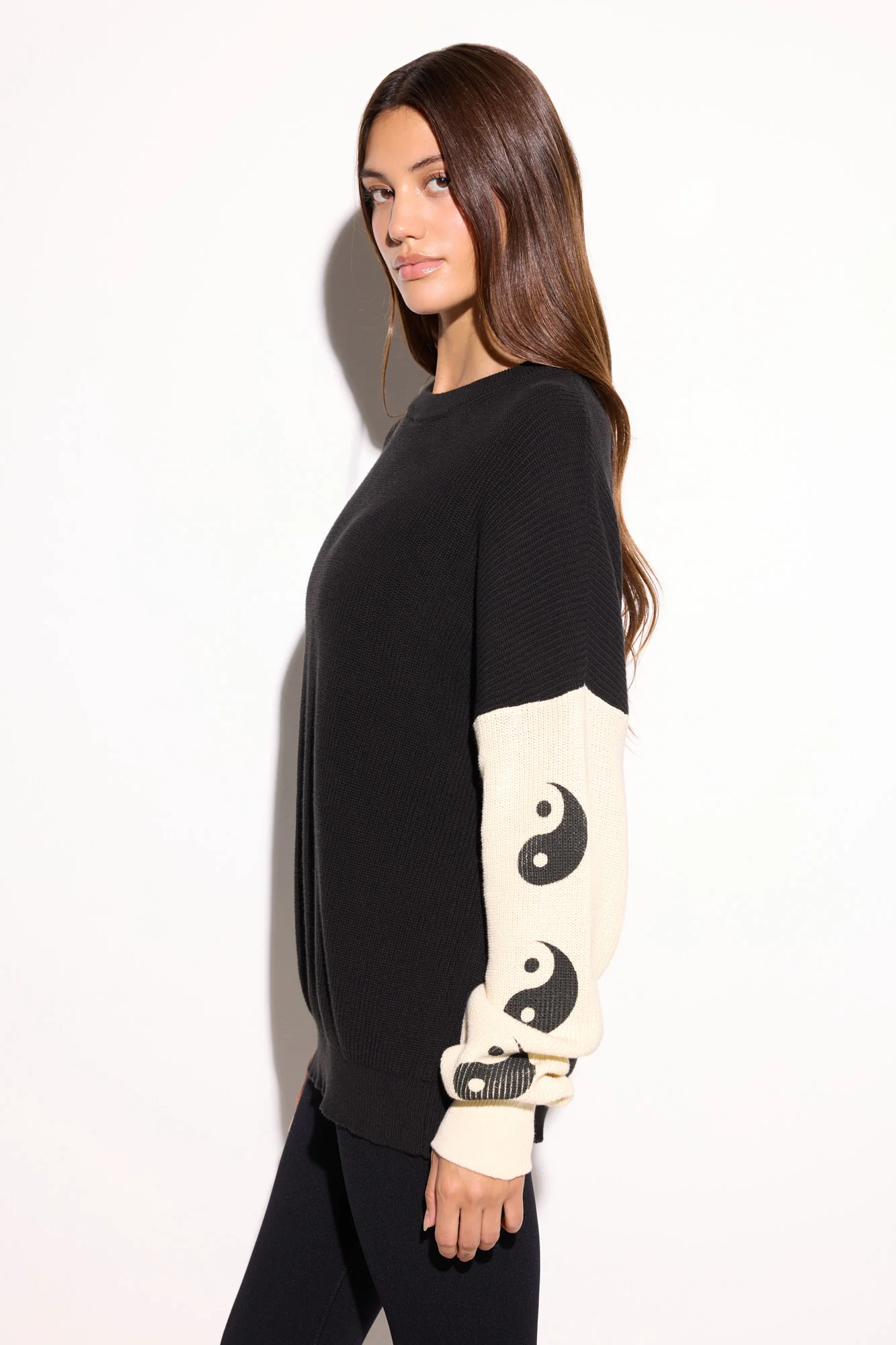 Yin Yang Stack Lyric Sweater - Image 4