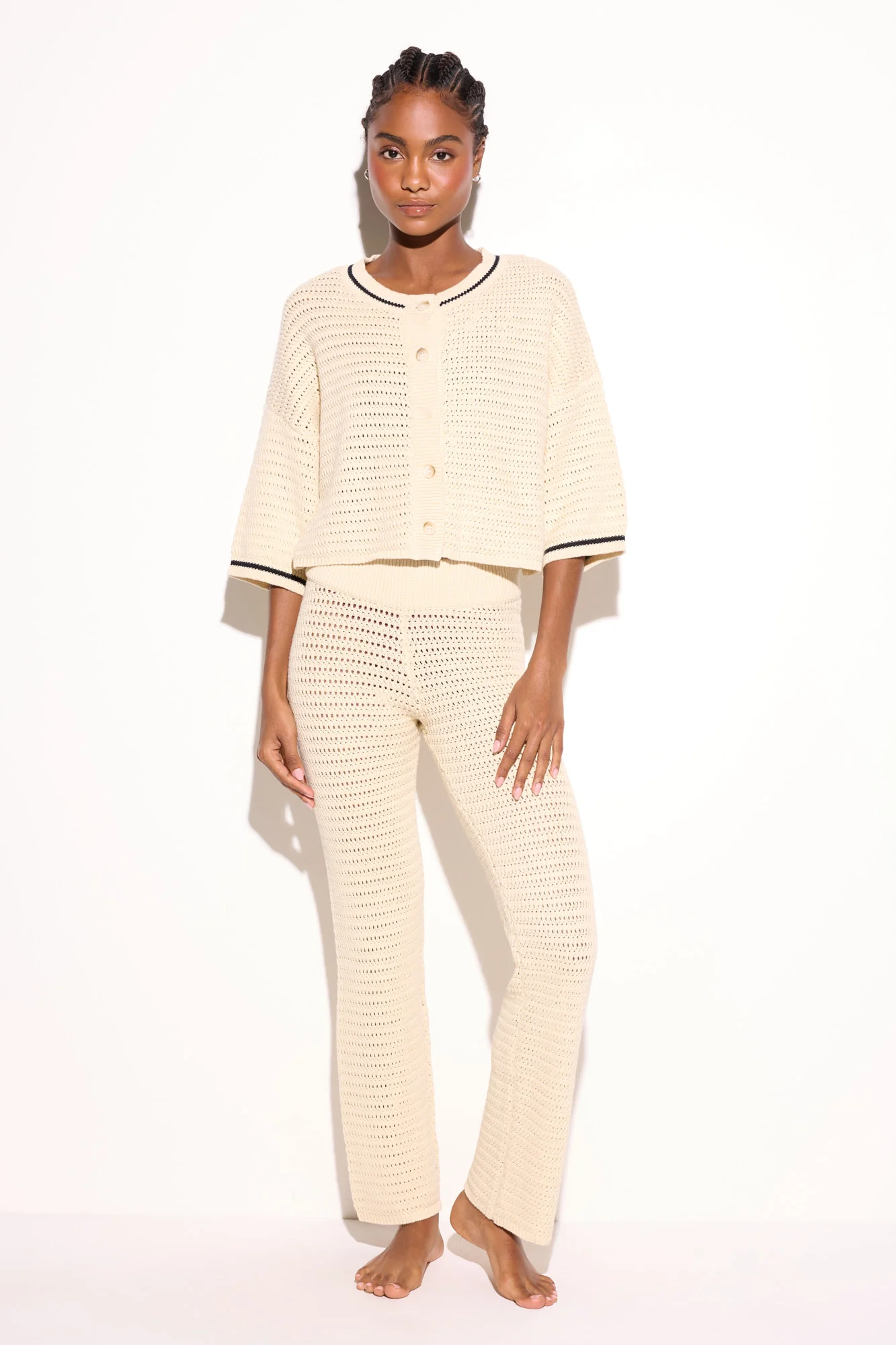 Daphnie S/S Crochet Cardigan - Image 6