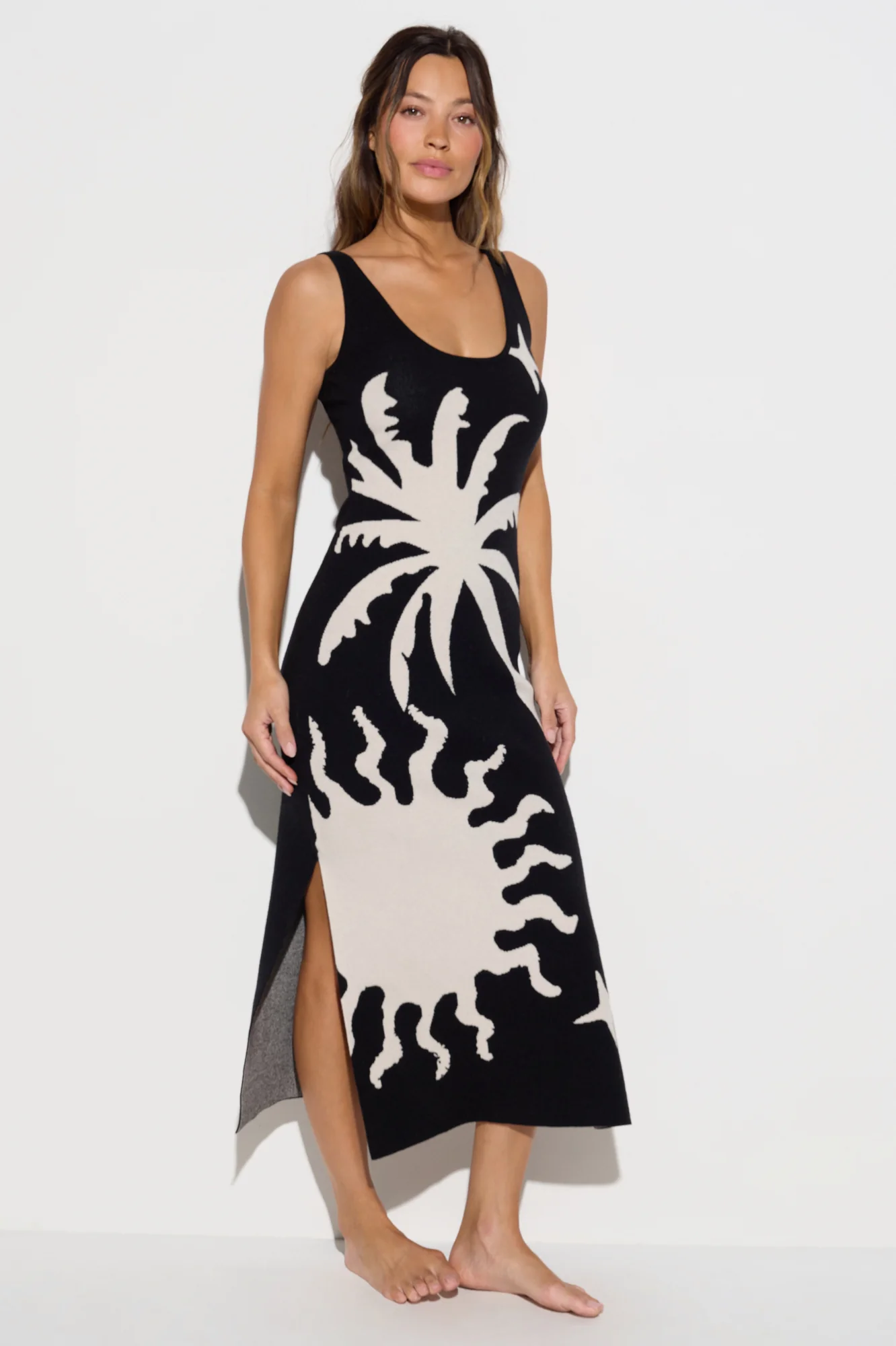 Yasmin Knit Tank Midi Dress - Image 2