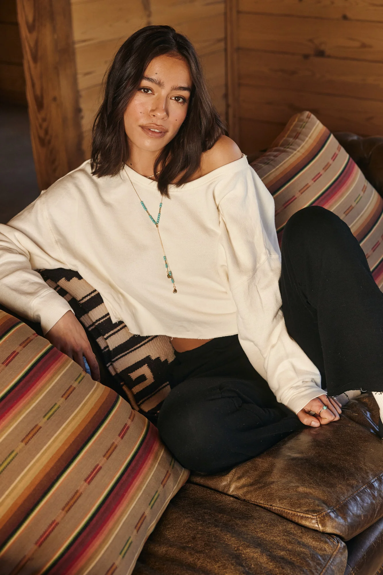 Bella Off Shoulder Sweatshirt - Image 2