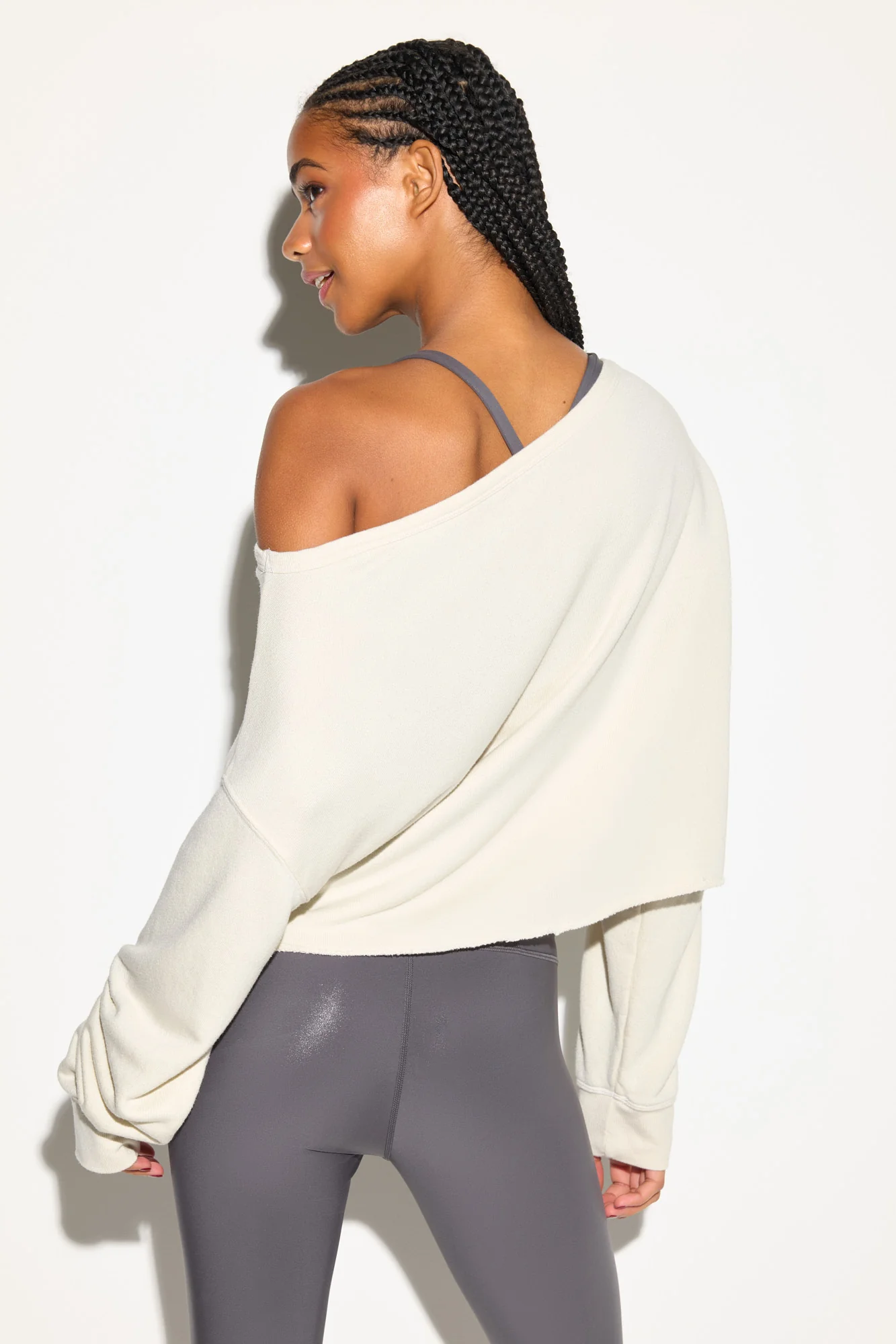 Bella Off Shoulder Sweatshirt - Image 4