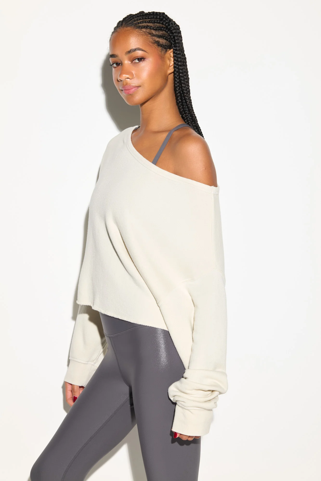 Bella Off Shoulder Sweatshirt - Image 5