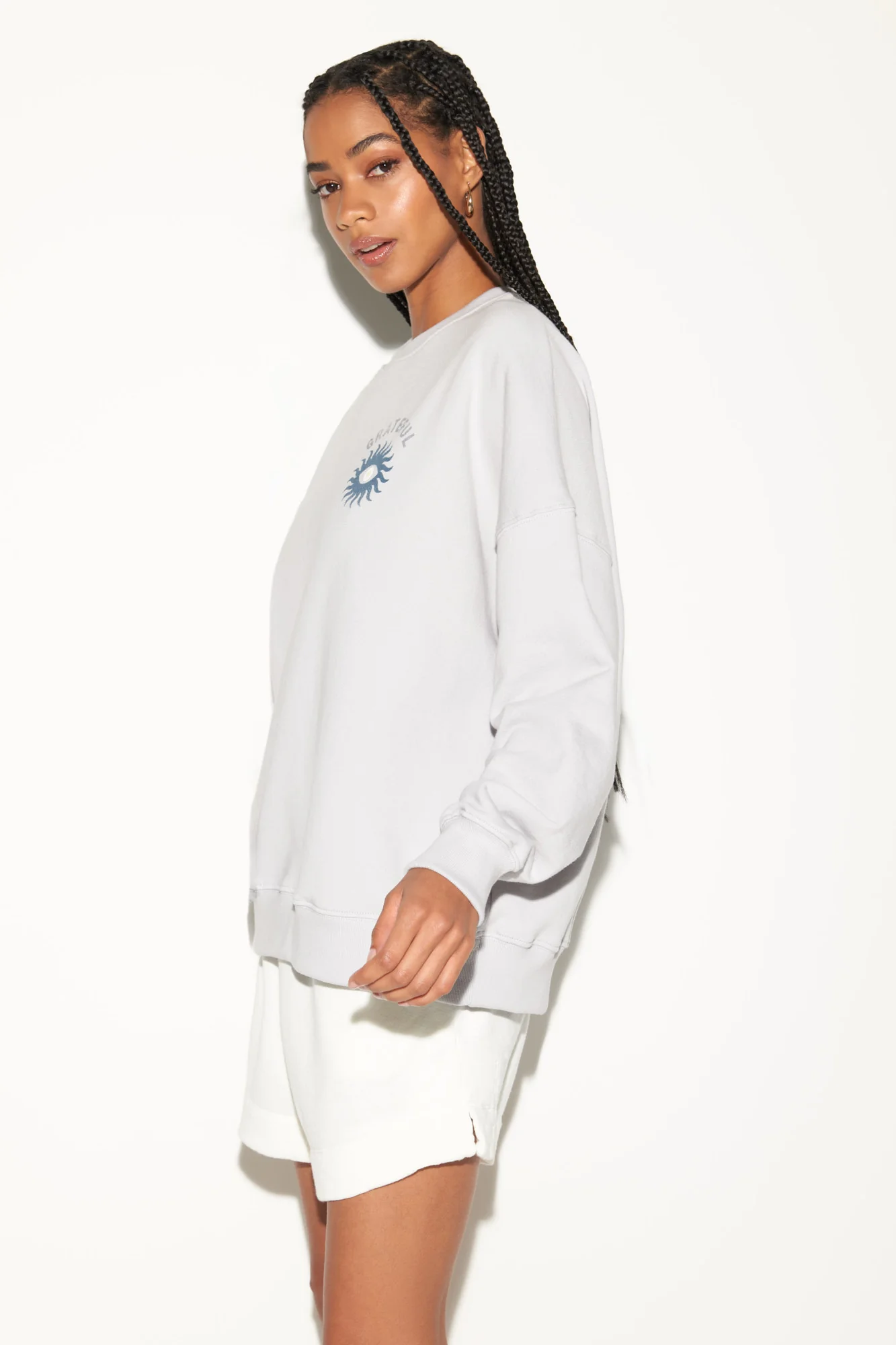 Grateful Eye Boyfriend Sweatshirt - Image 3