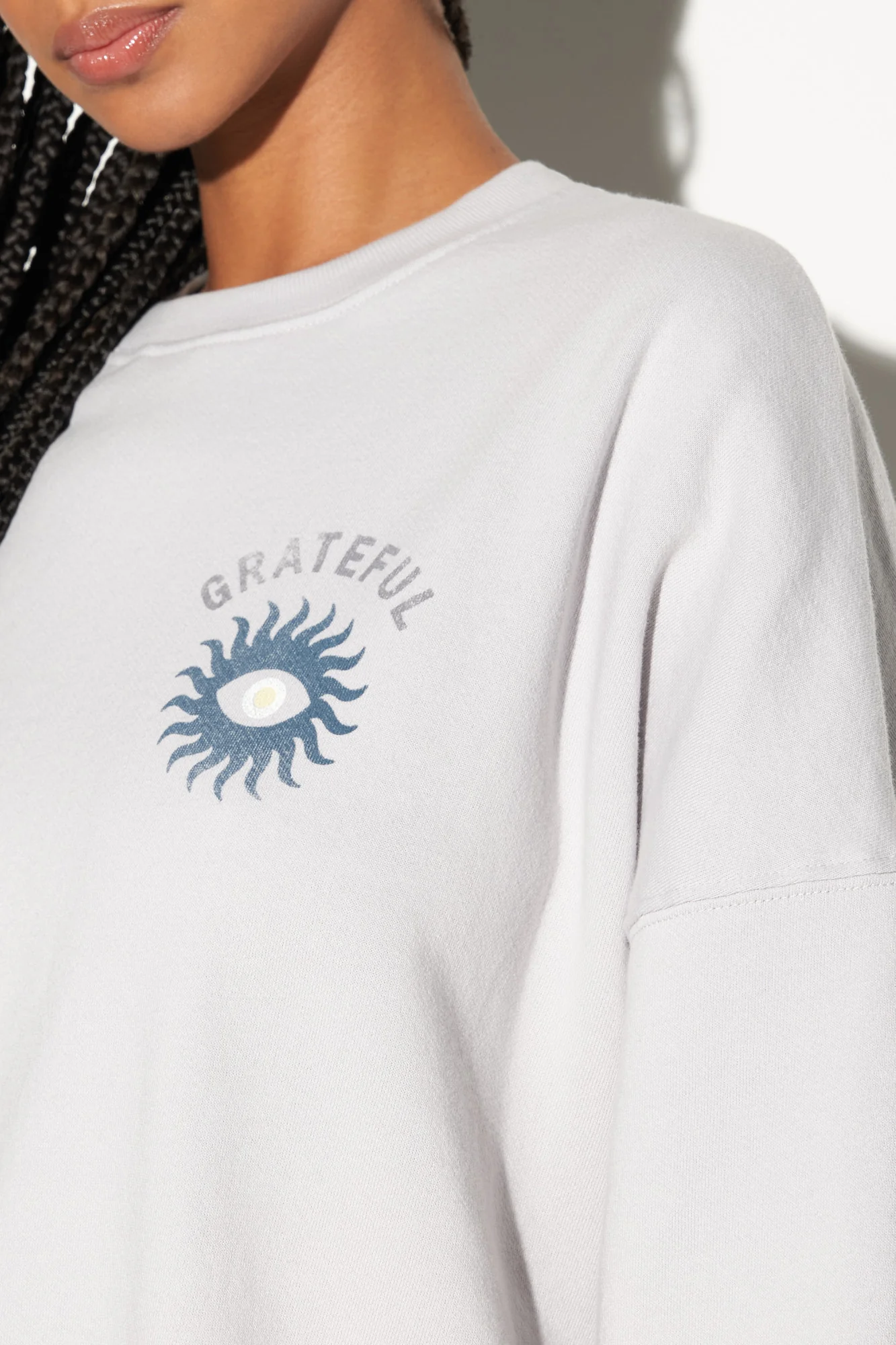 Grateful Eye Boyfriend Sweatshirt - Image 4