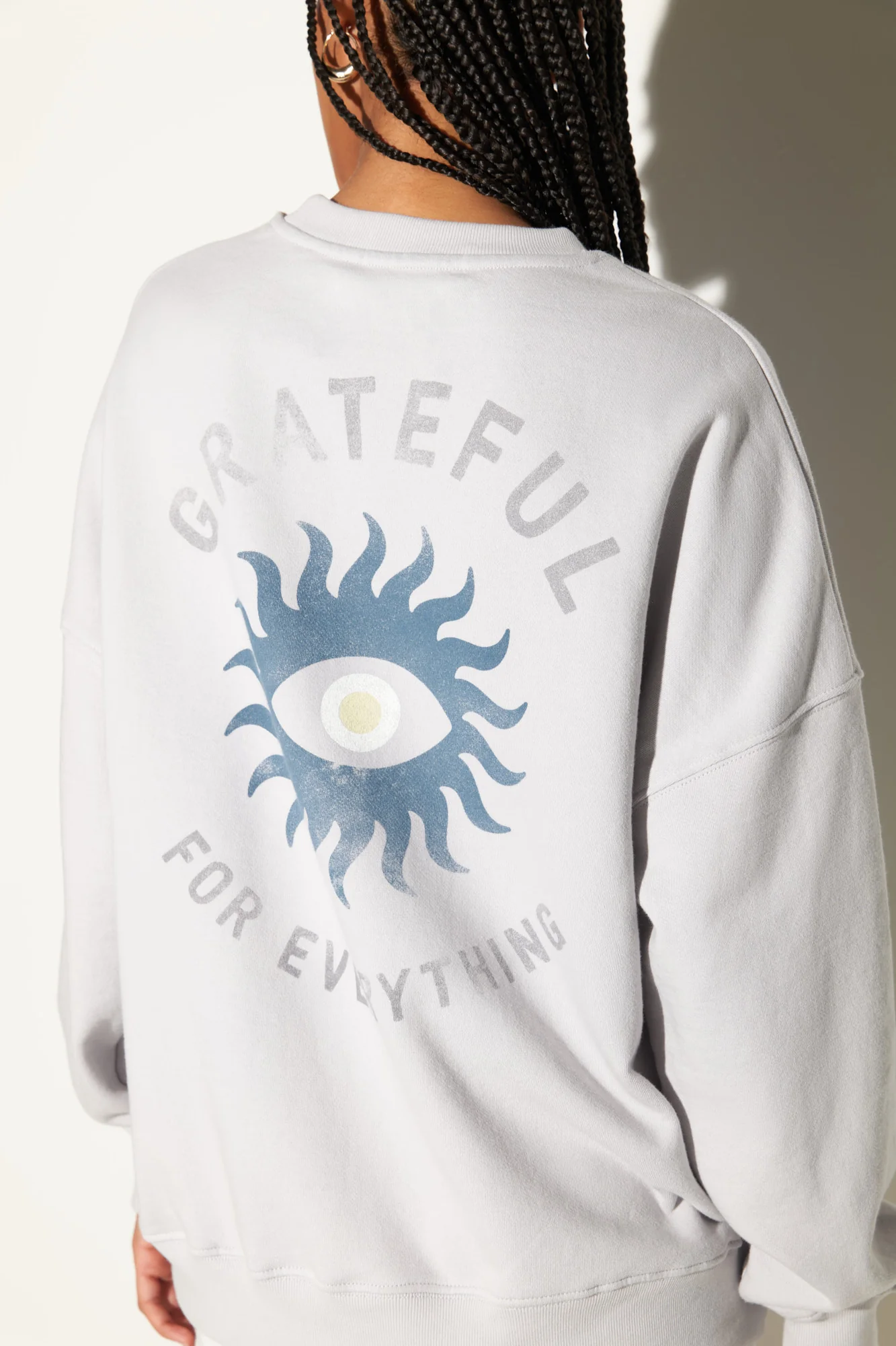 Grateful Eye Boyfriend Sweatshirt - Image 5