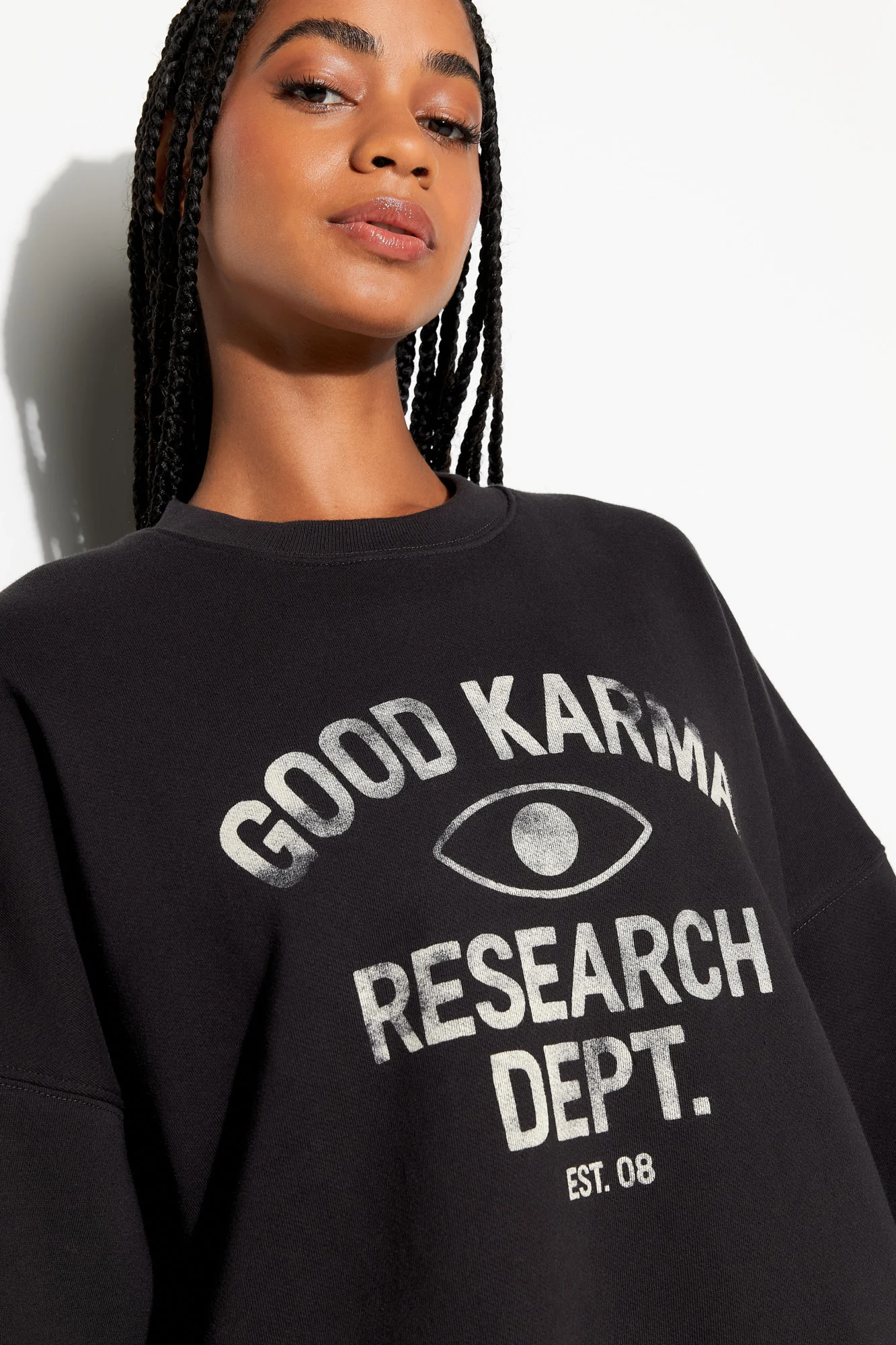 Good Karma Boyfriend Crew Sweatshirt - Image 5