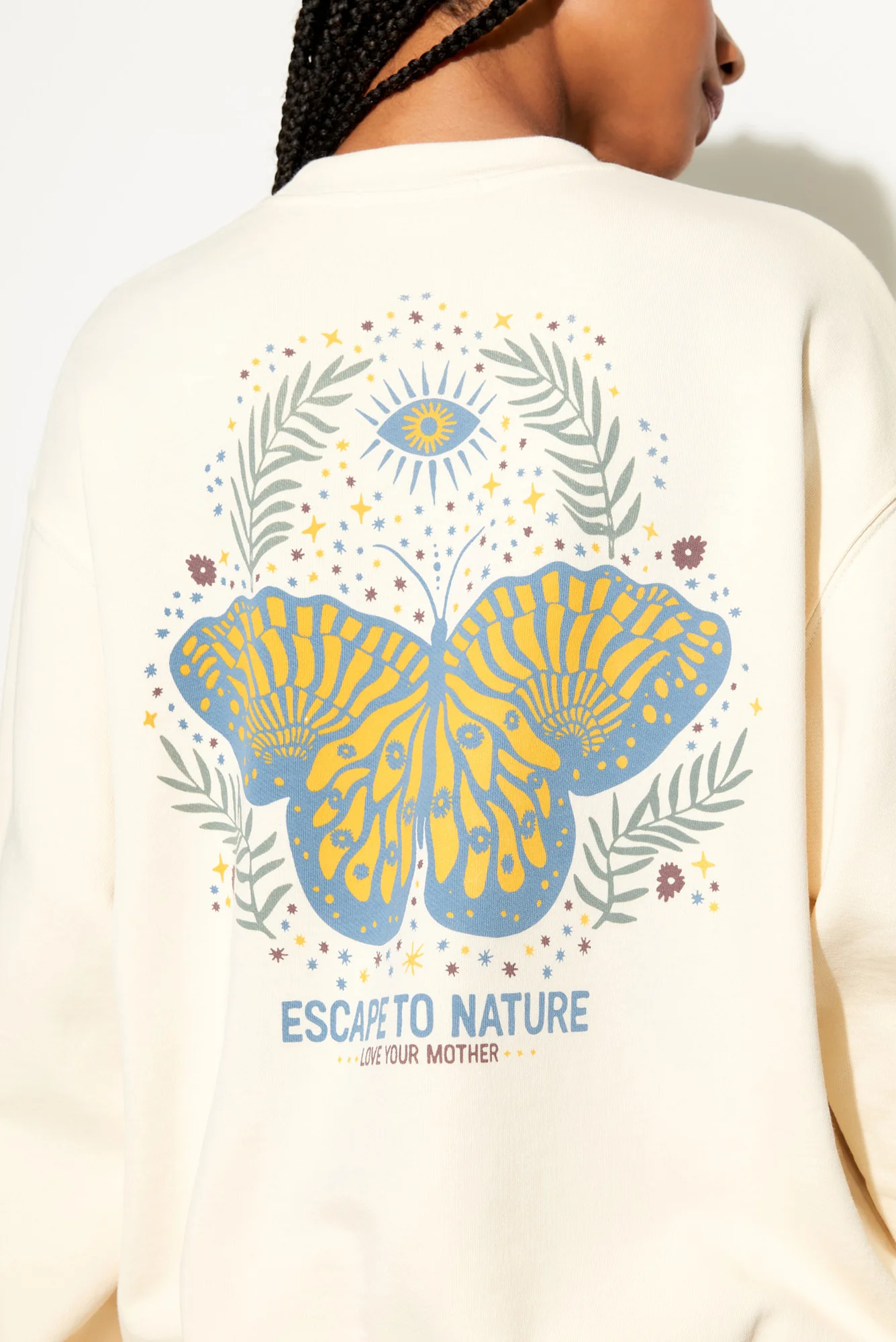 222 Butterfly La Brea Crew Sweatshirt - Image 3