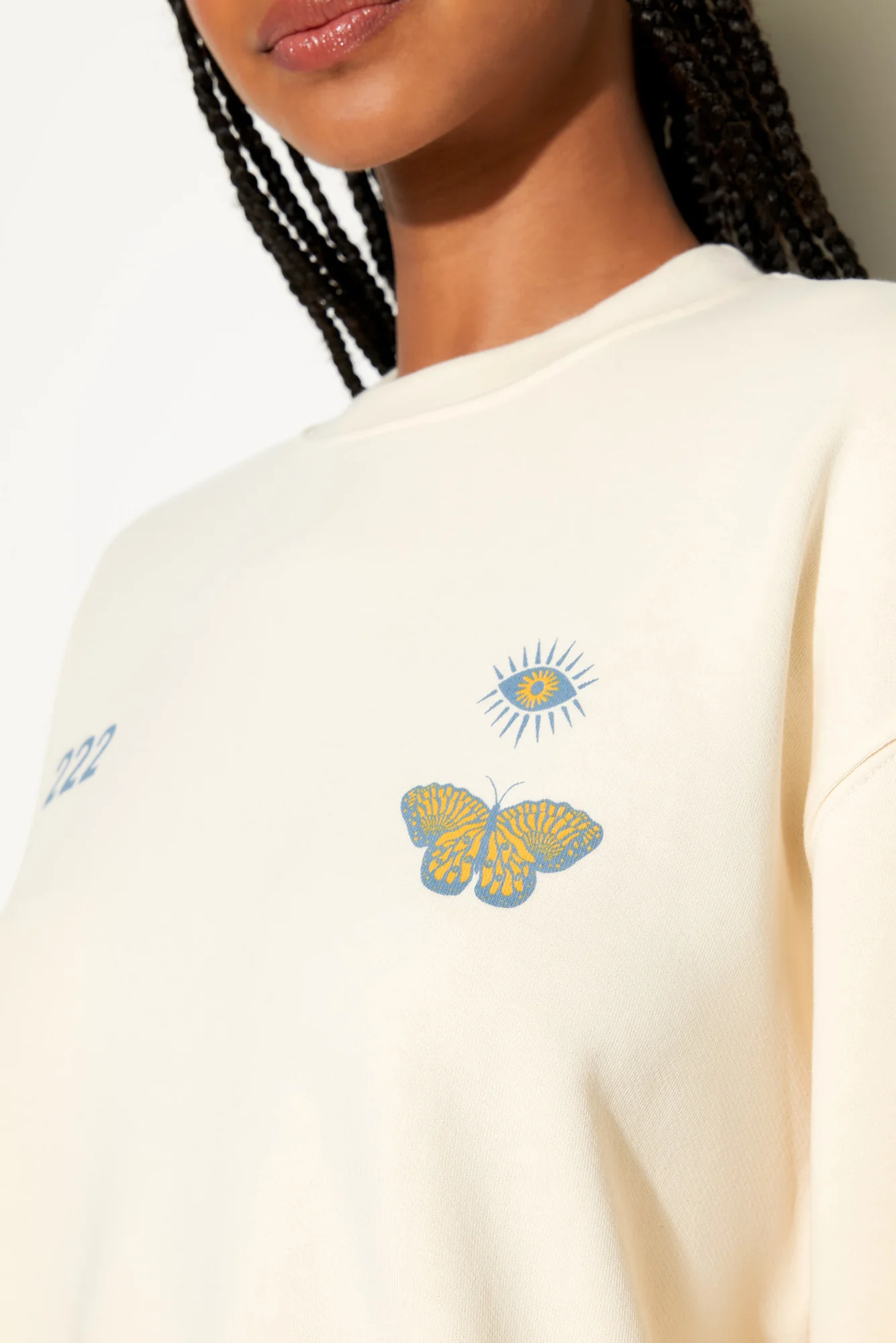 222 Butterfly La Brea Crew Sweatshirt - Image 4