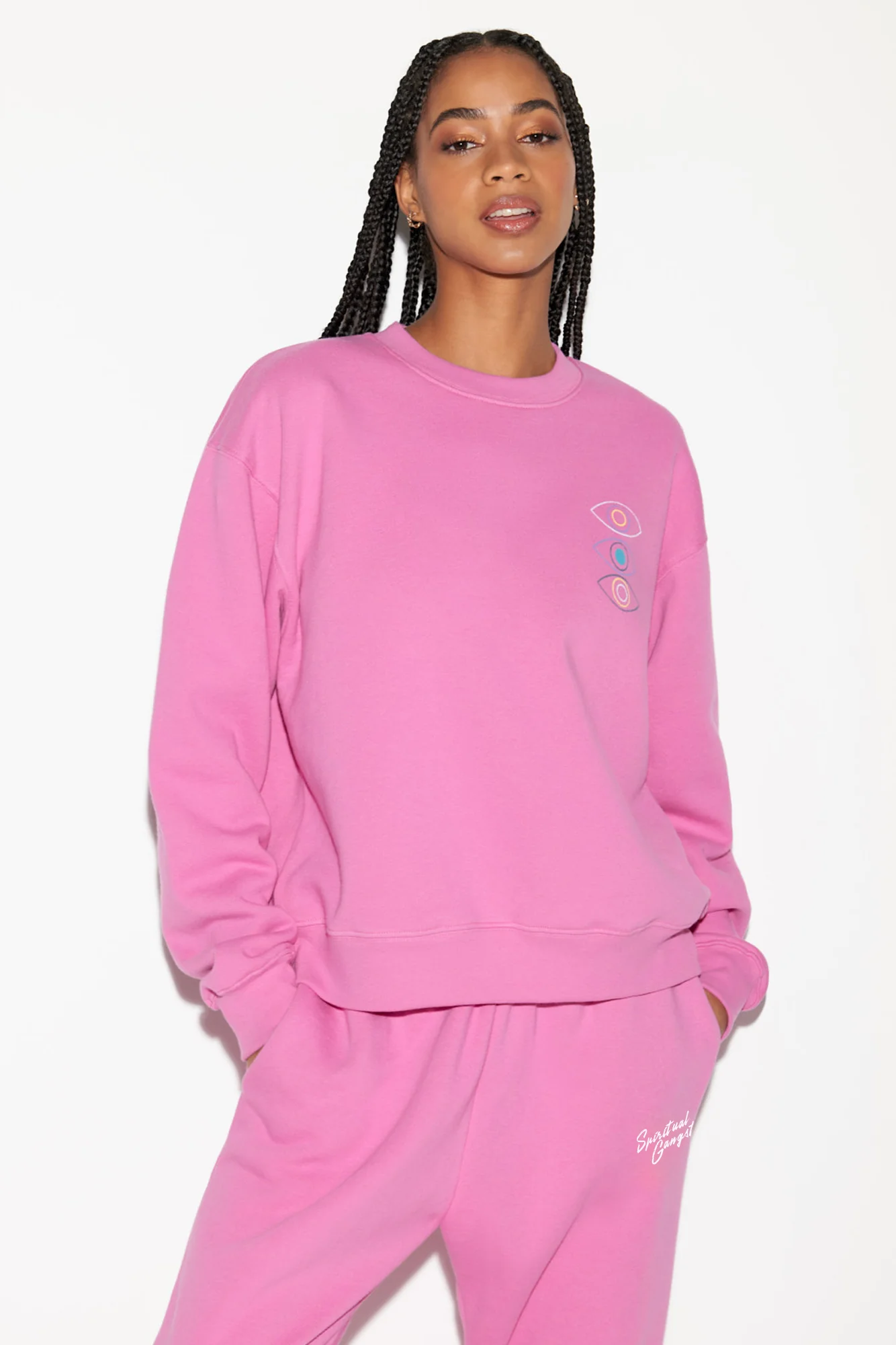 Mesmereyes La Brea Crew Sweatshirt - Image 2