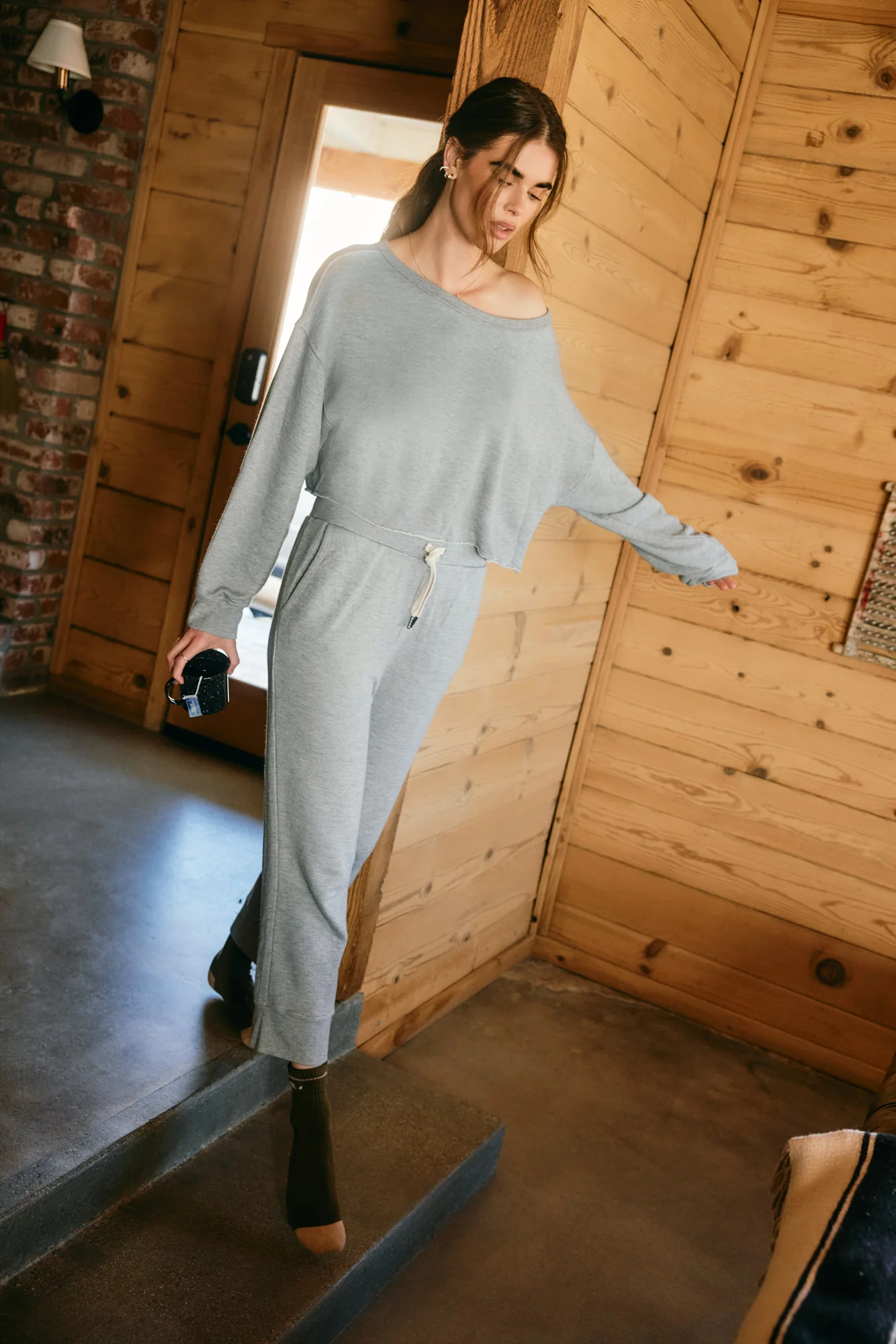 Bella Off Shoulder Sweatshirt - Image 3