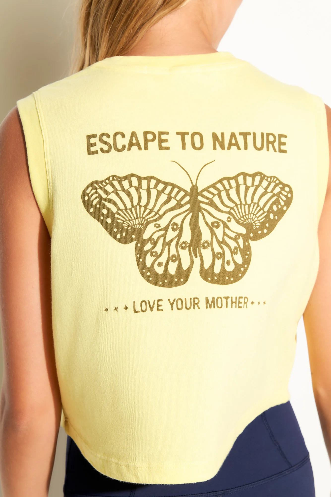 222 Butterfly Crawford Crop Tank - Image 5