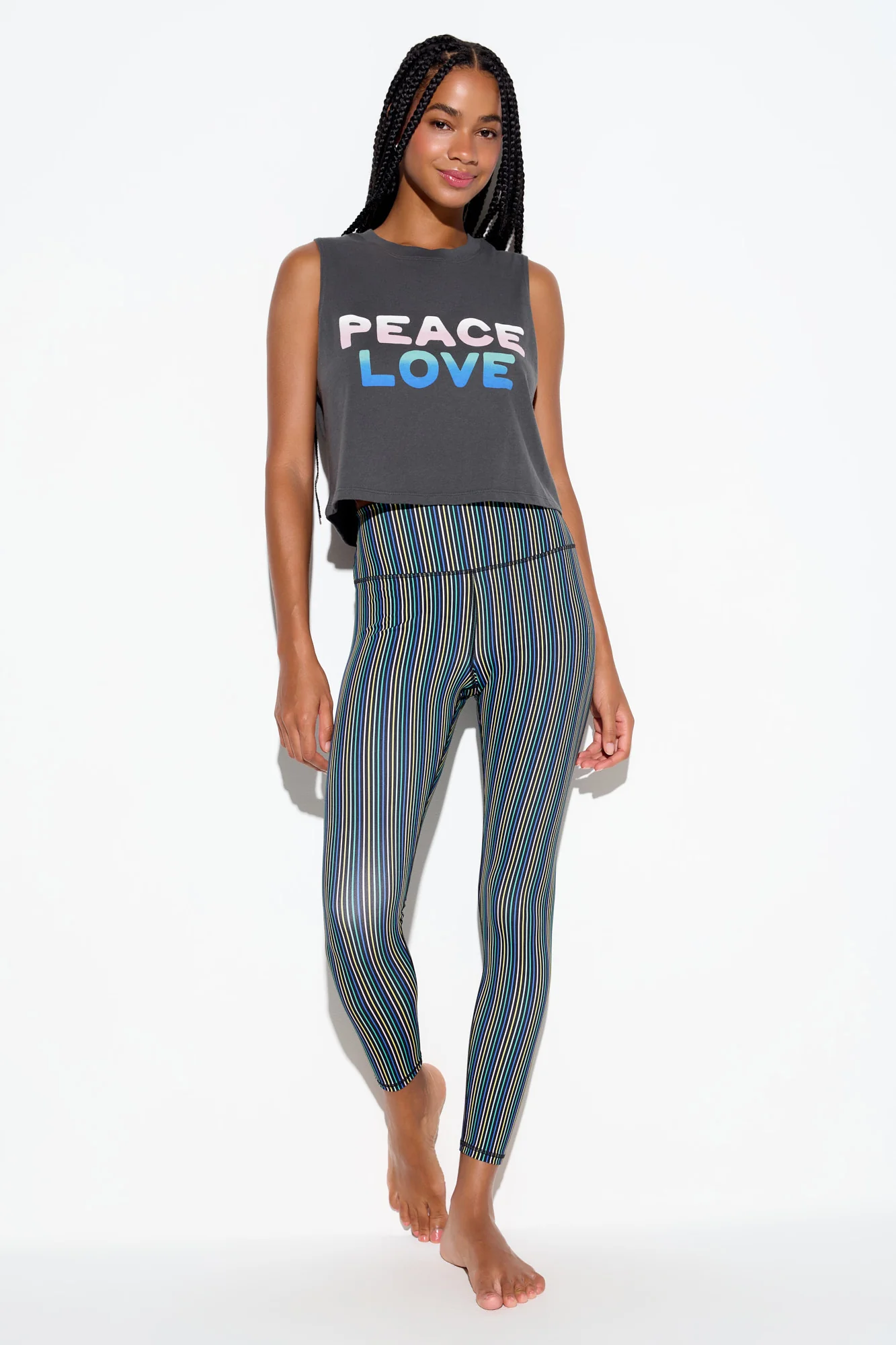 Peace Love Spirit Crop Tank - Image 5