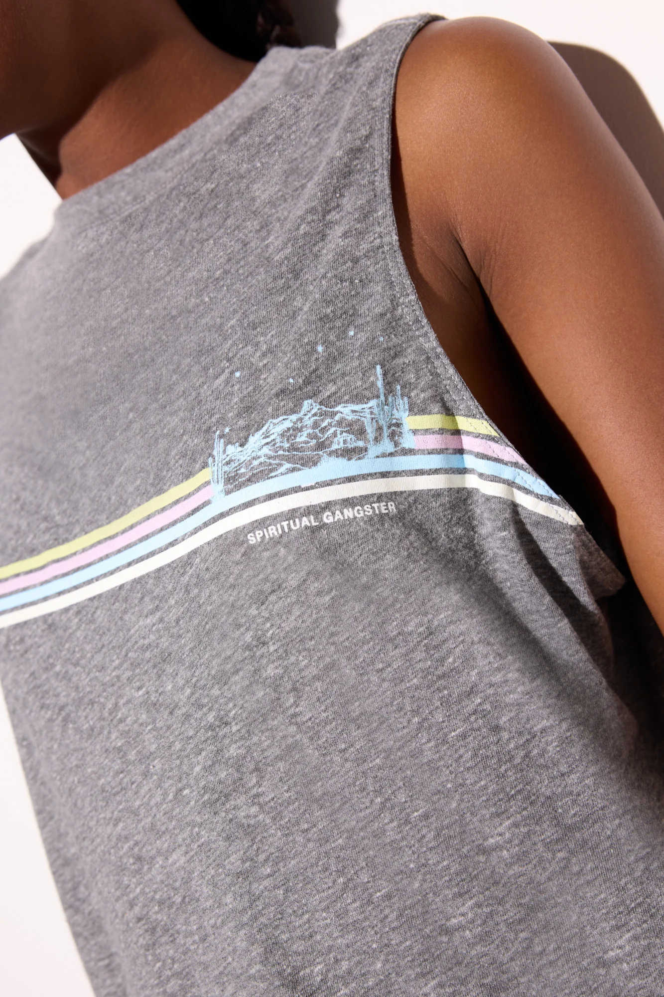 Desert Stripe Spirit Crop Tank - Image 4