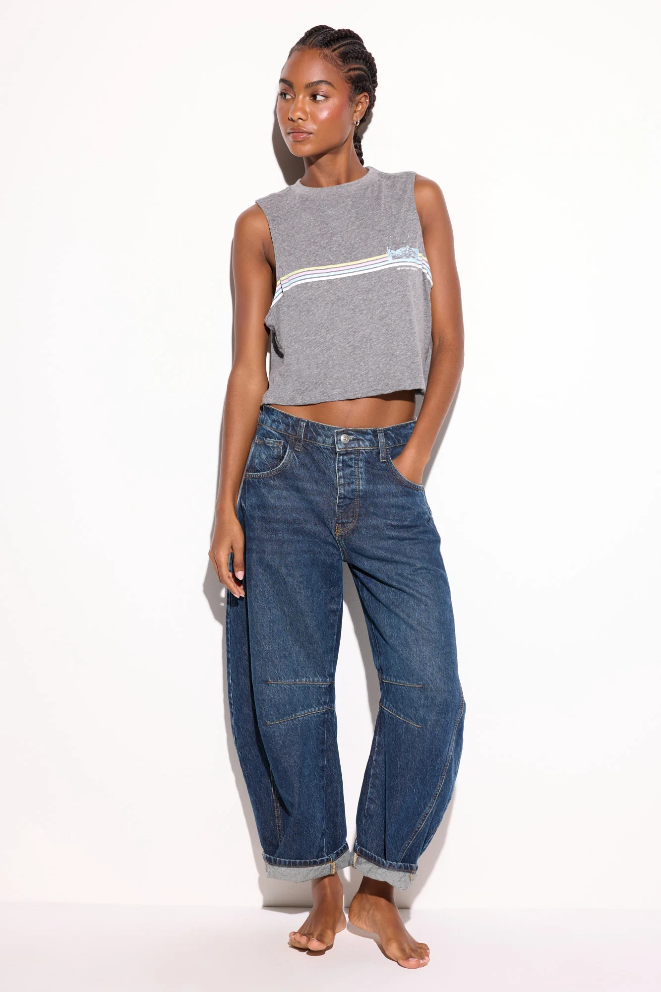 Desert Stripe Spirit Crop Tank - Image 5