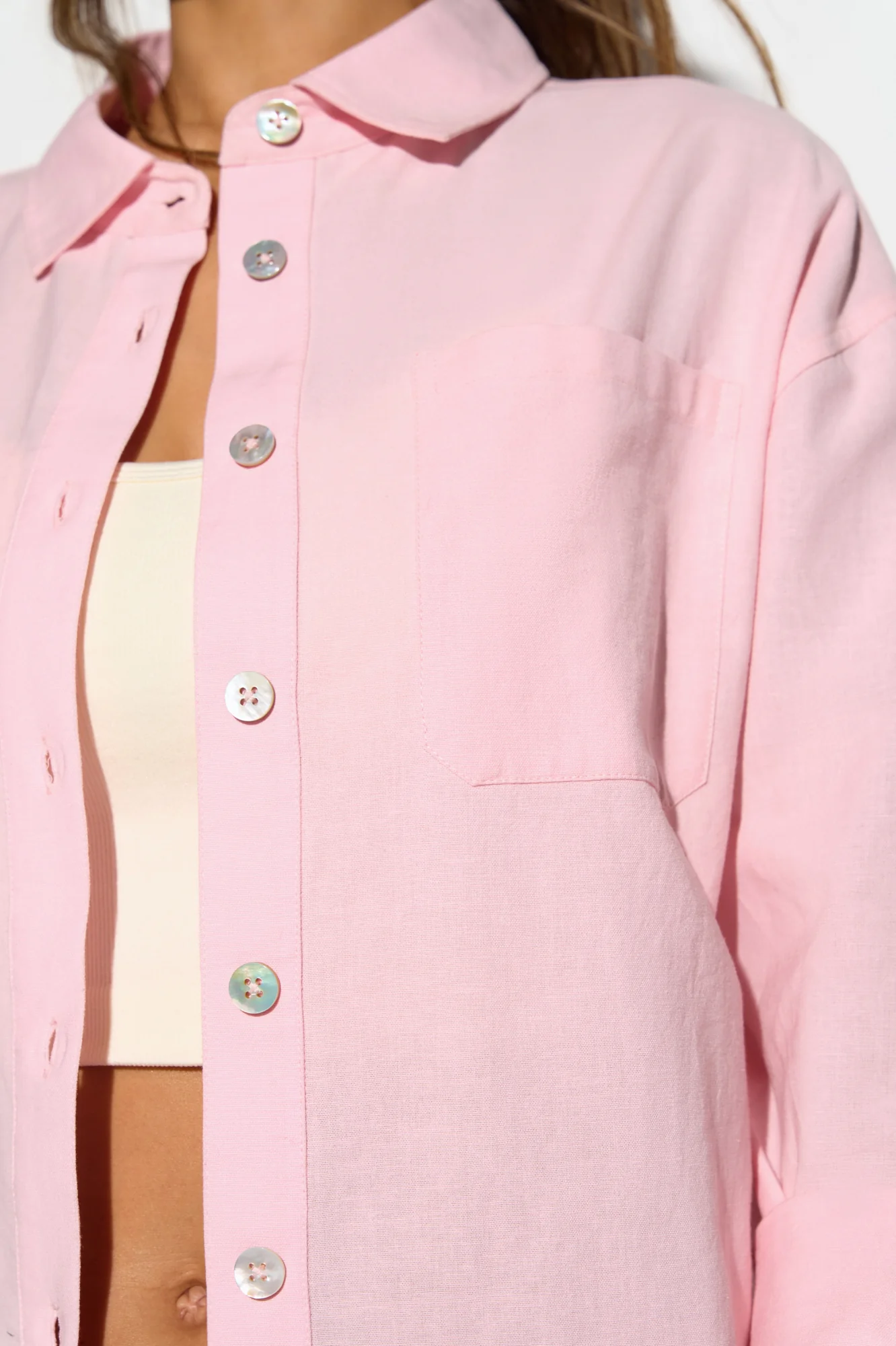 Echo Linen Button Down Shirt - Image 5