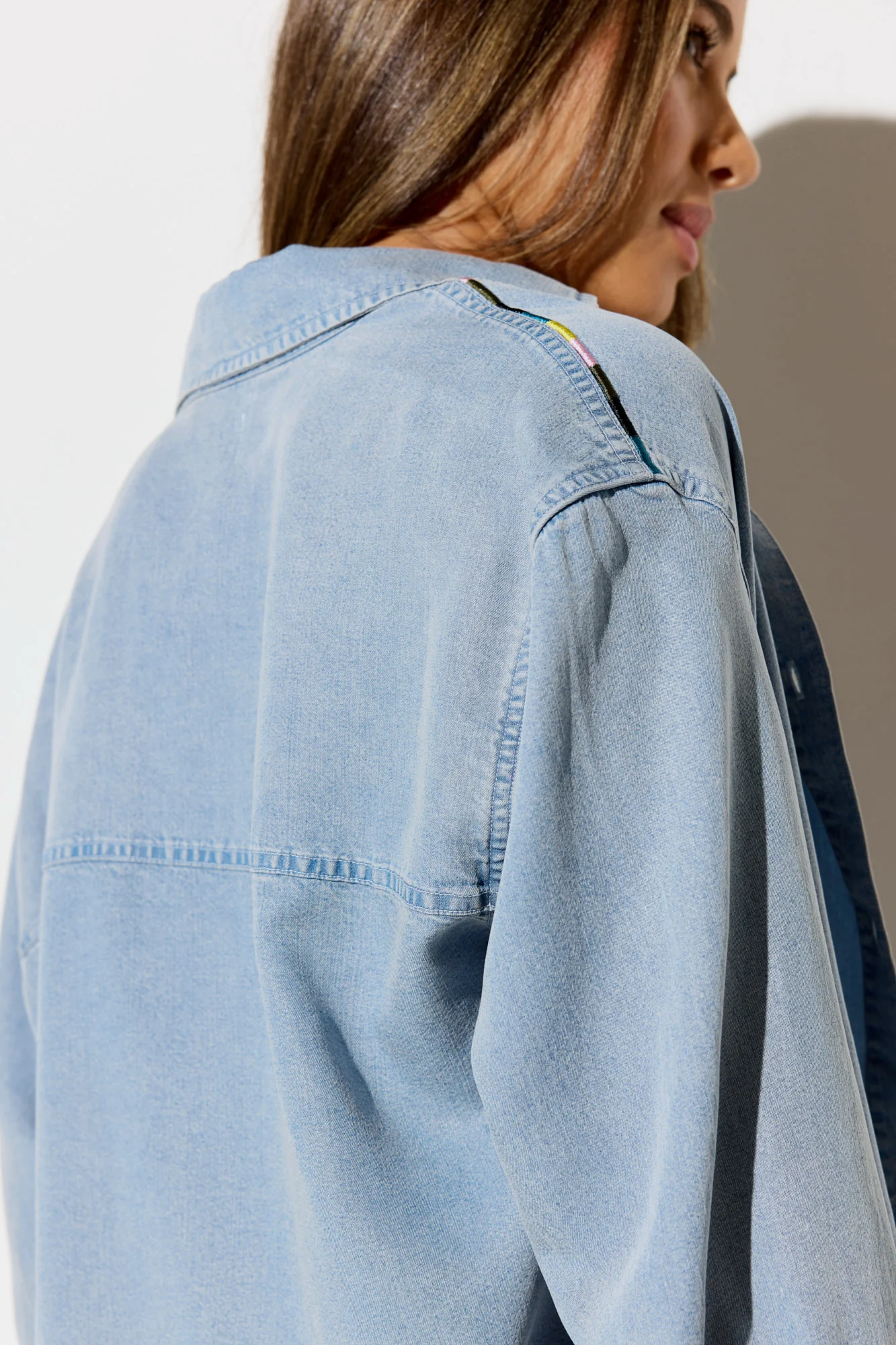 Solstice Chambray Button Down Shirt - Image 3