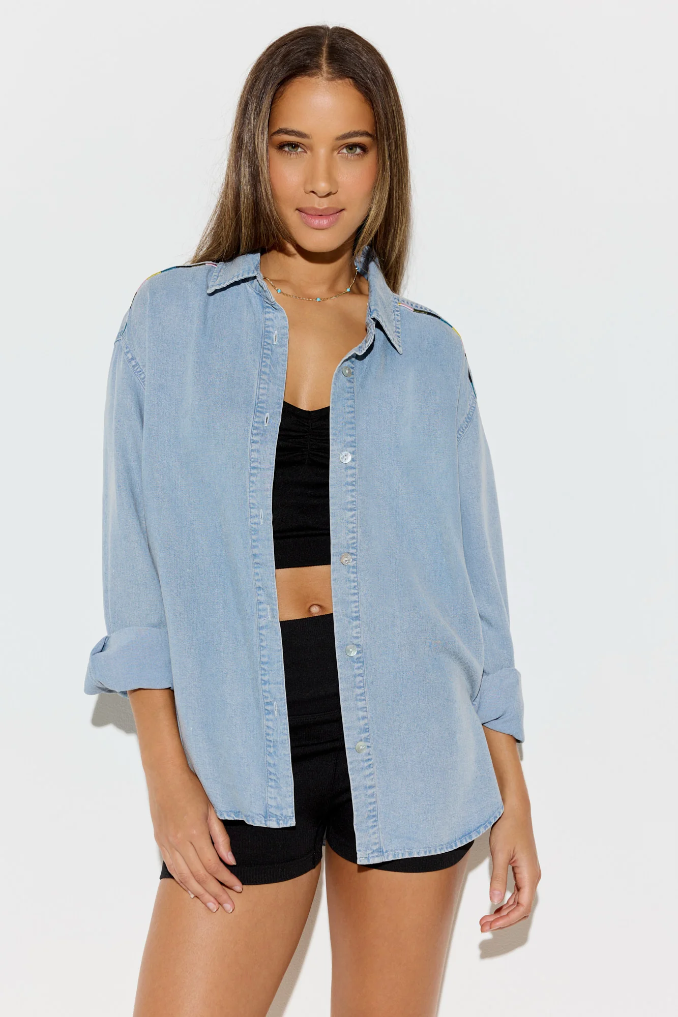 Solstice Chambray Button Down Shirt - Image 4