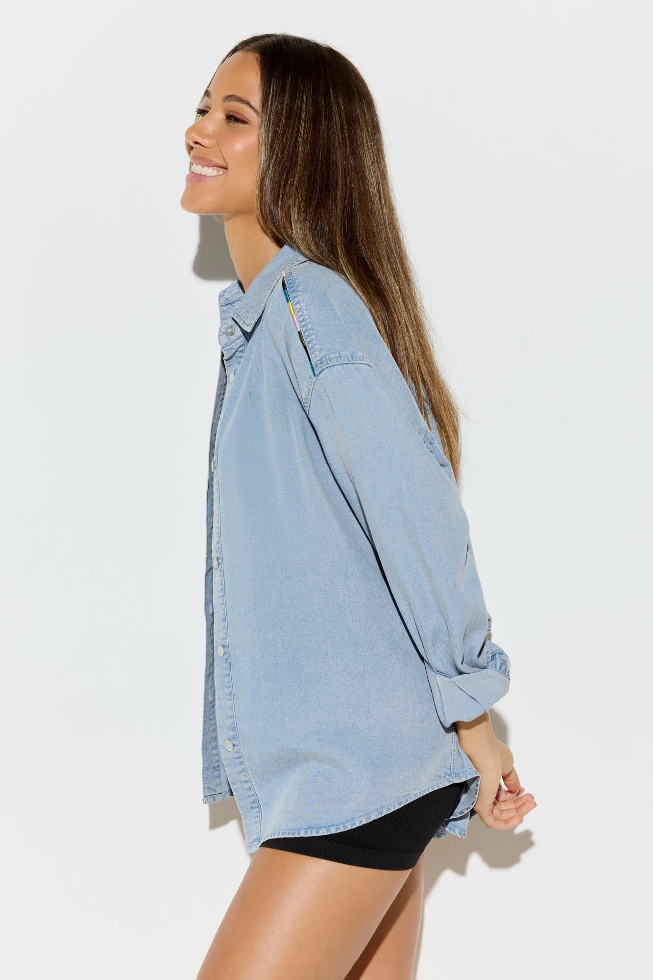 Solstice Chambray Button Down Shirt - Image 6