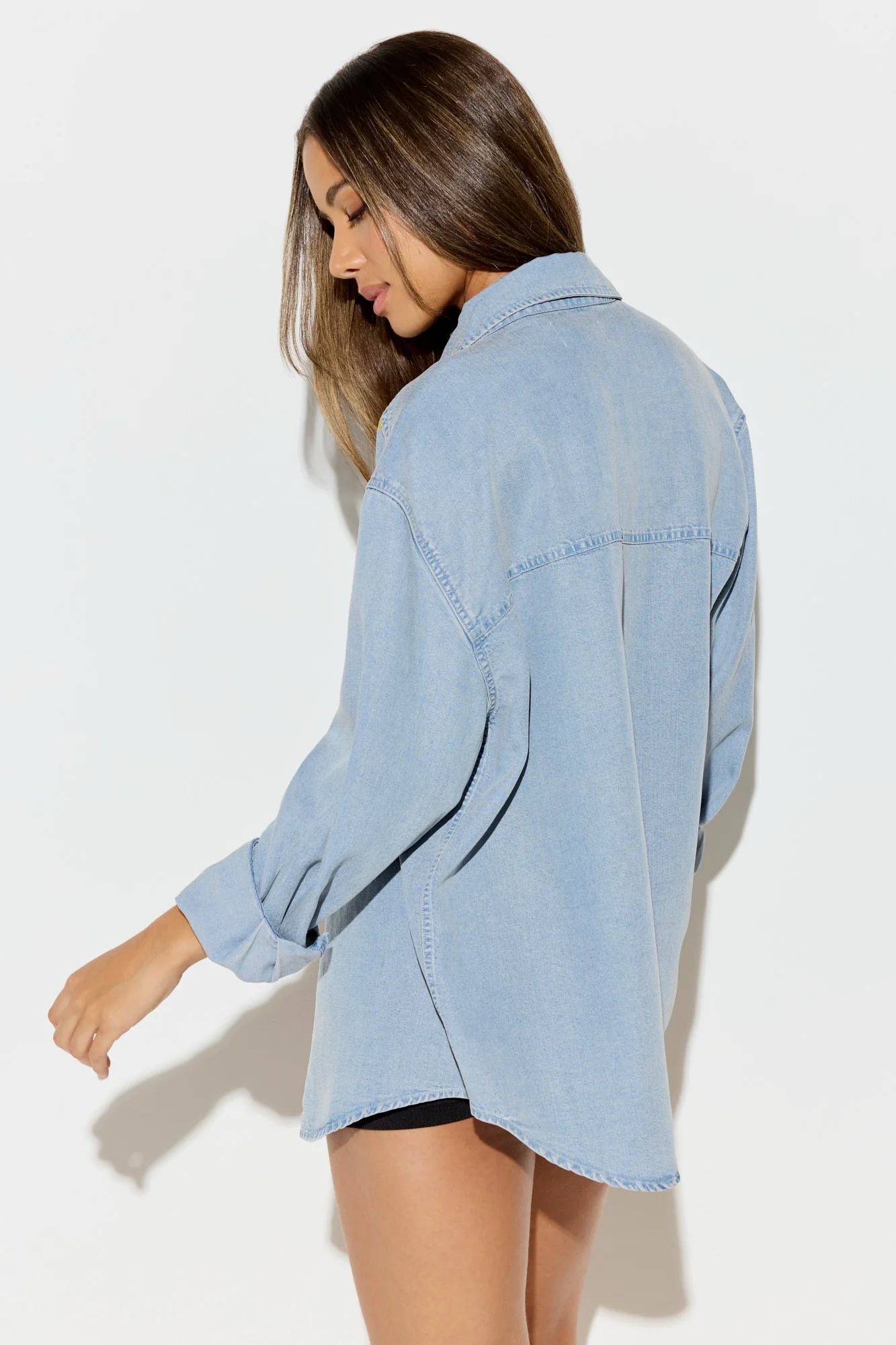 Solstice Chambray Button Down Shirt - Image 7