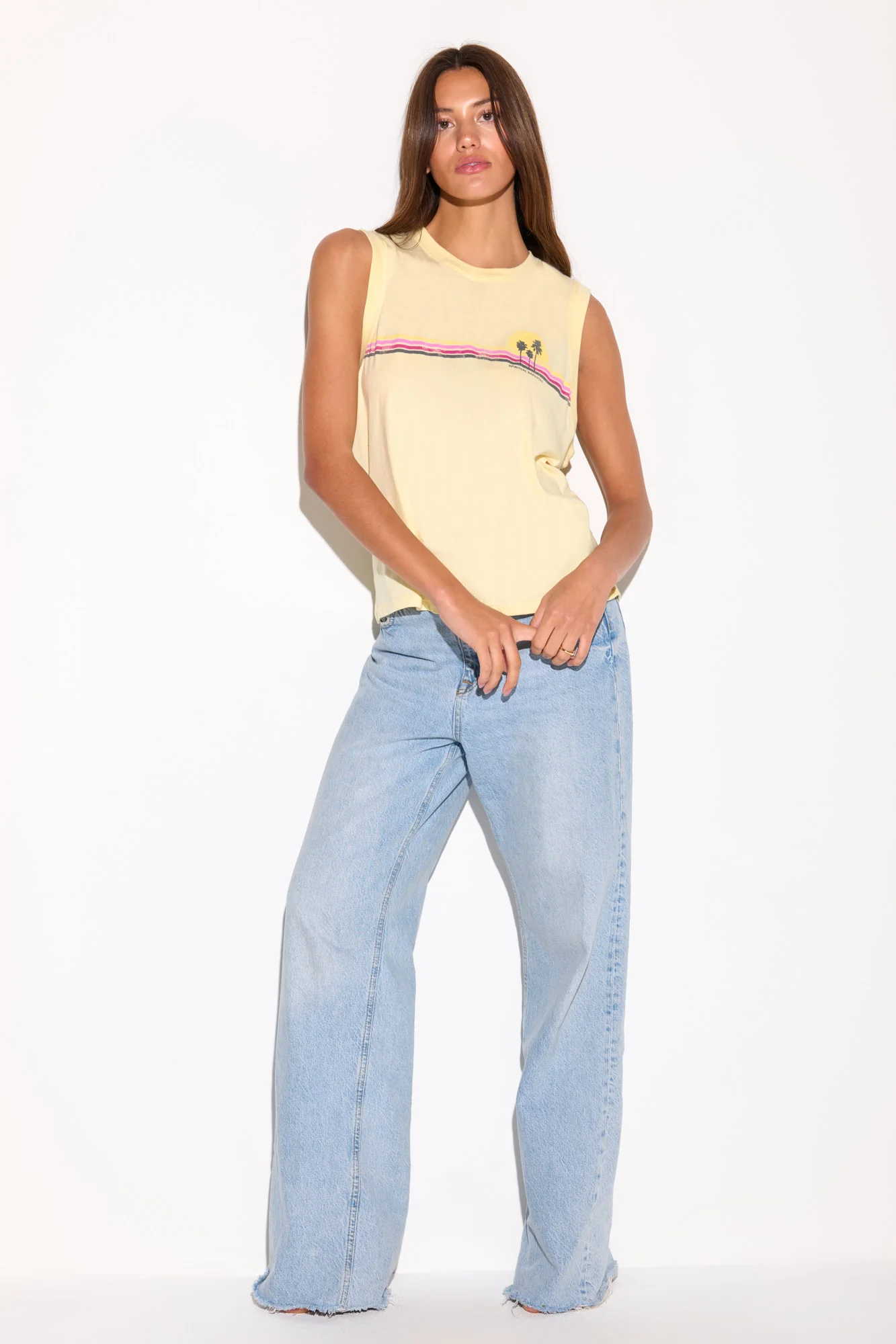 Sunset Stripe Bowery Tank - Image 5