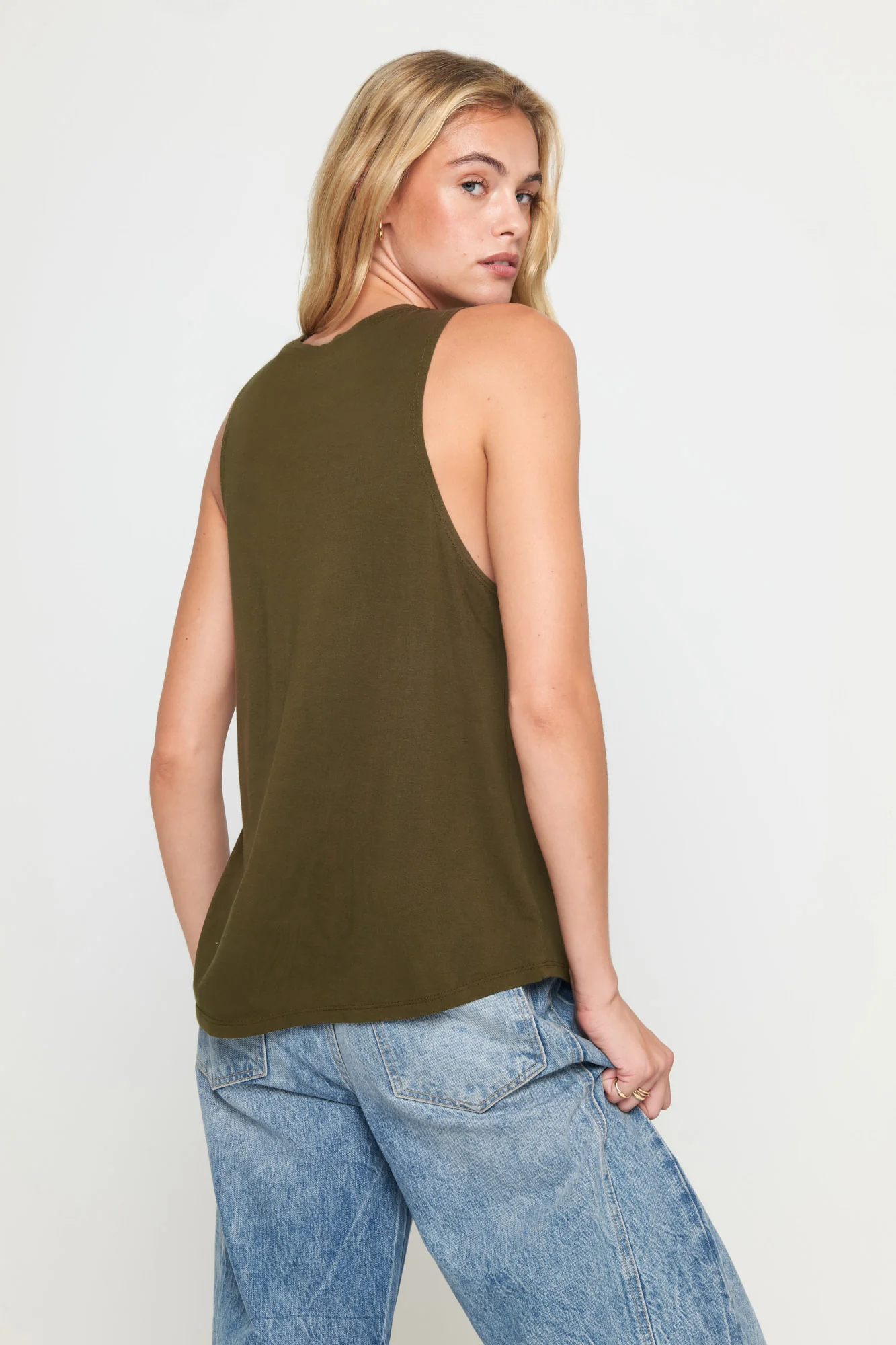 Live Free Jade Muscle Tank - Image 3