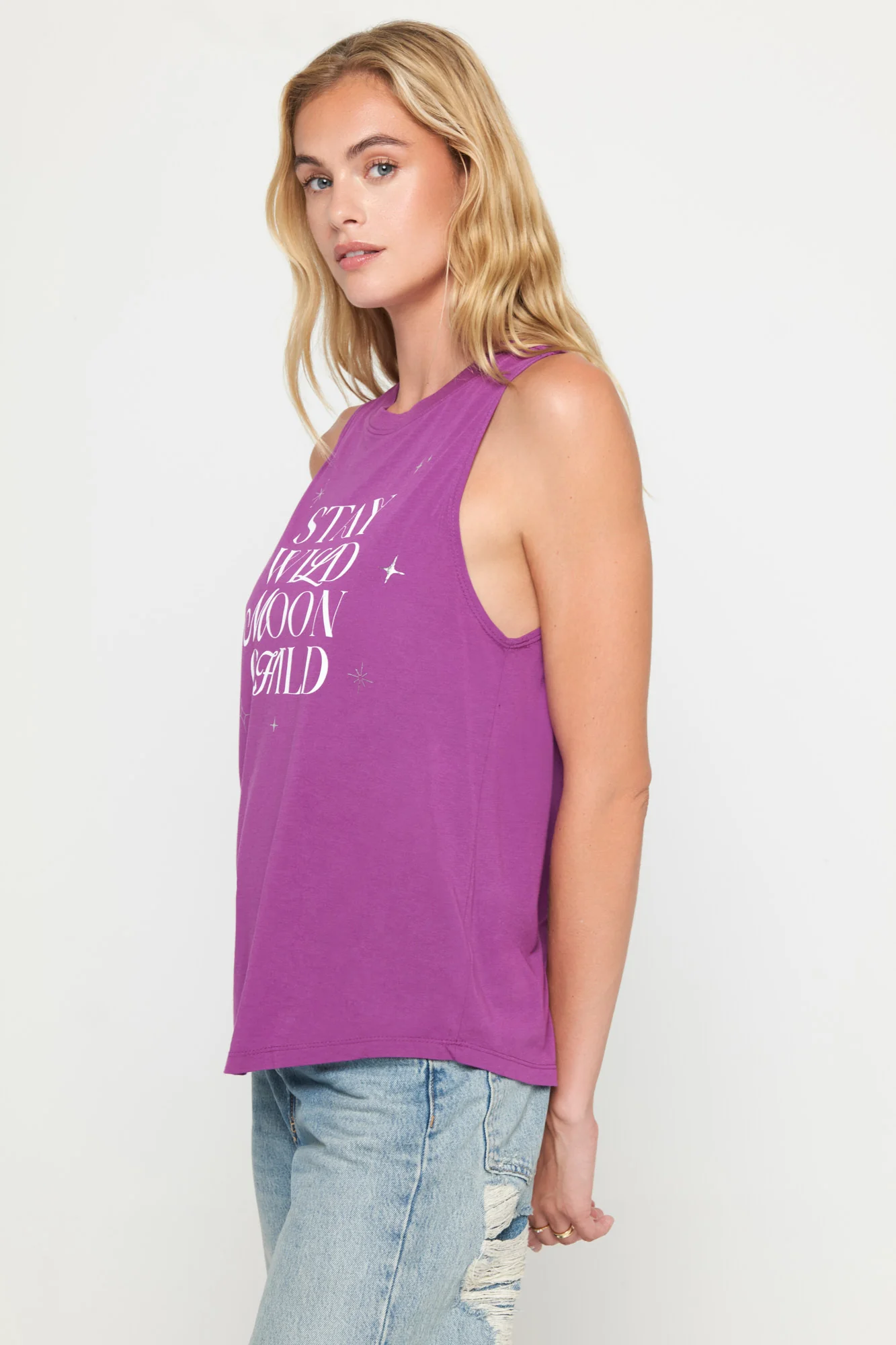 Wild Moon Jade Muscle Tank - Image 3