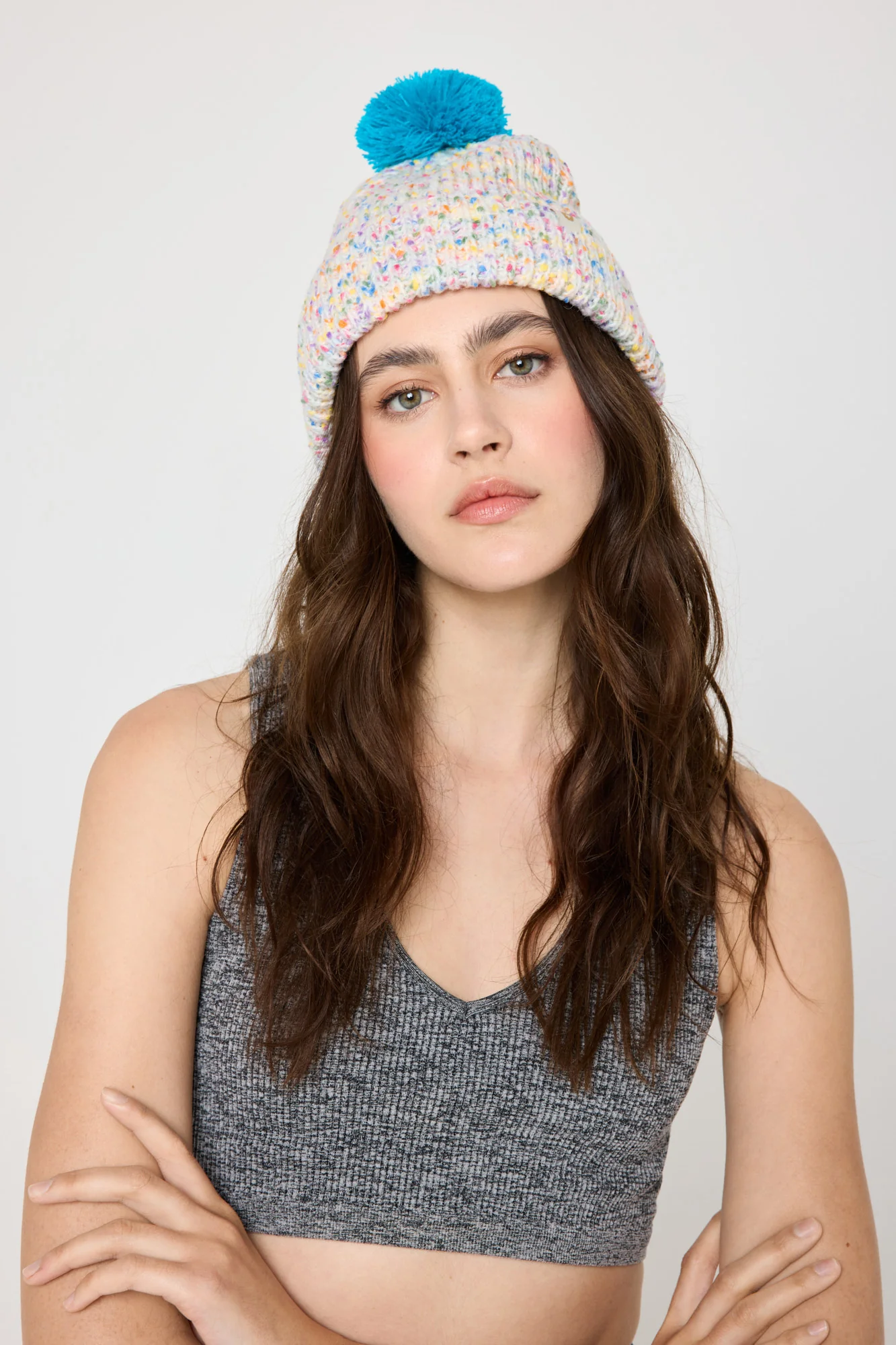 Peace Pompom Beanie - Image 2