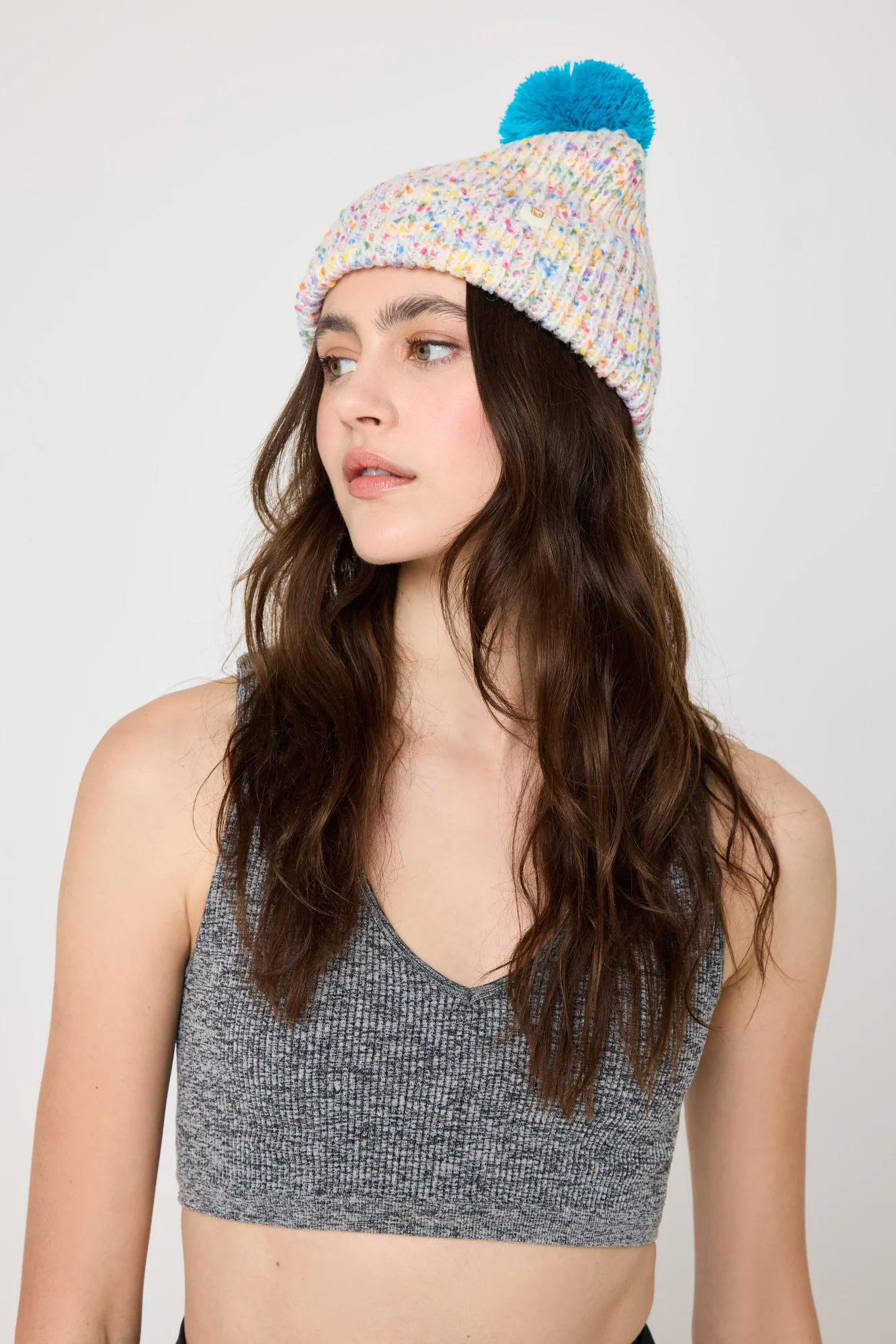 Peace Pompom Beanie - Image 4