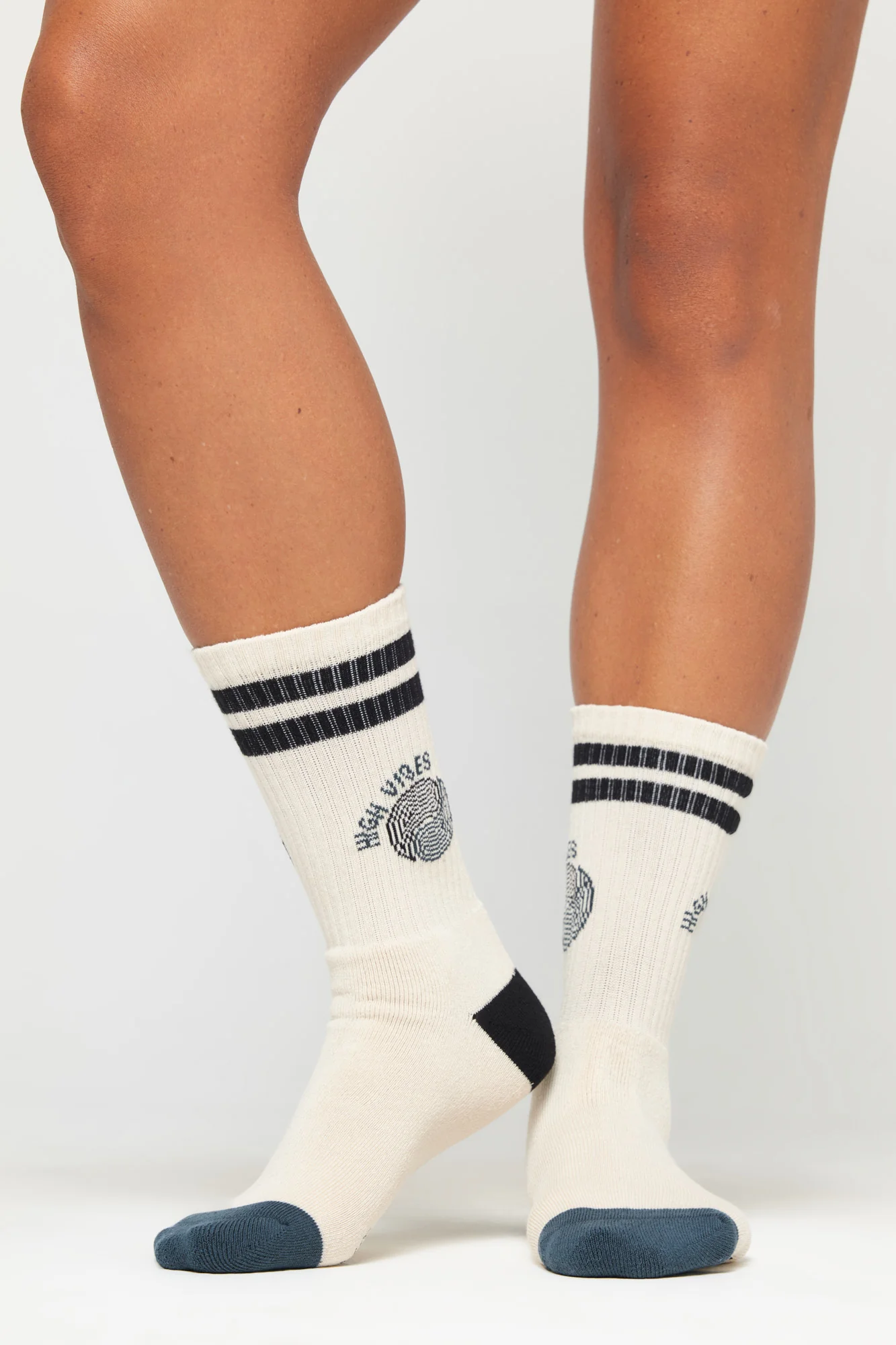 High Vibes Stripe Crew Sock - Image 3