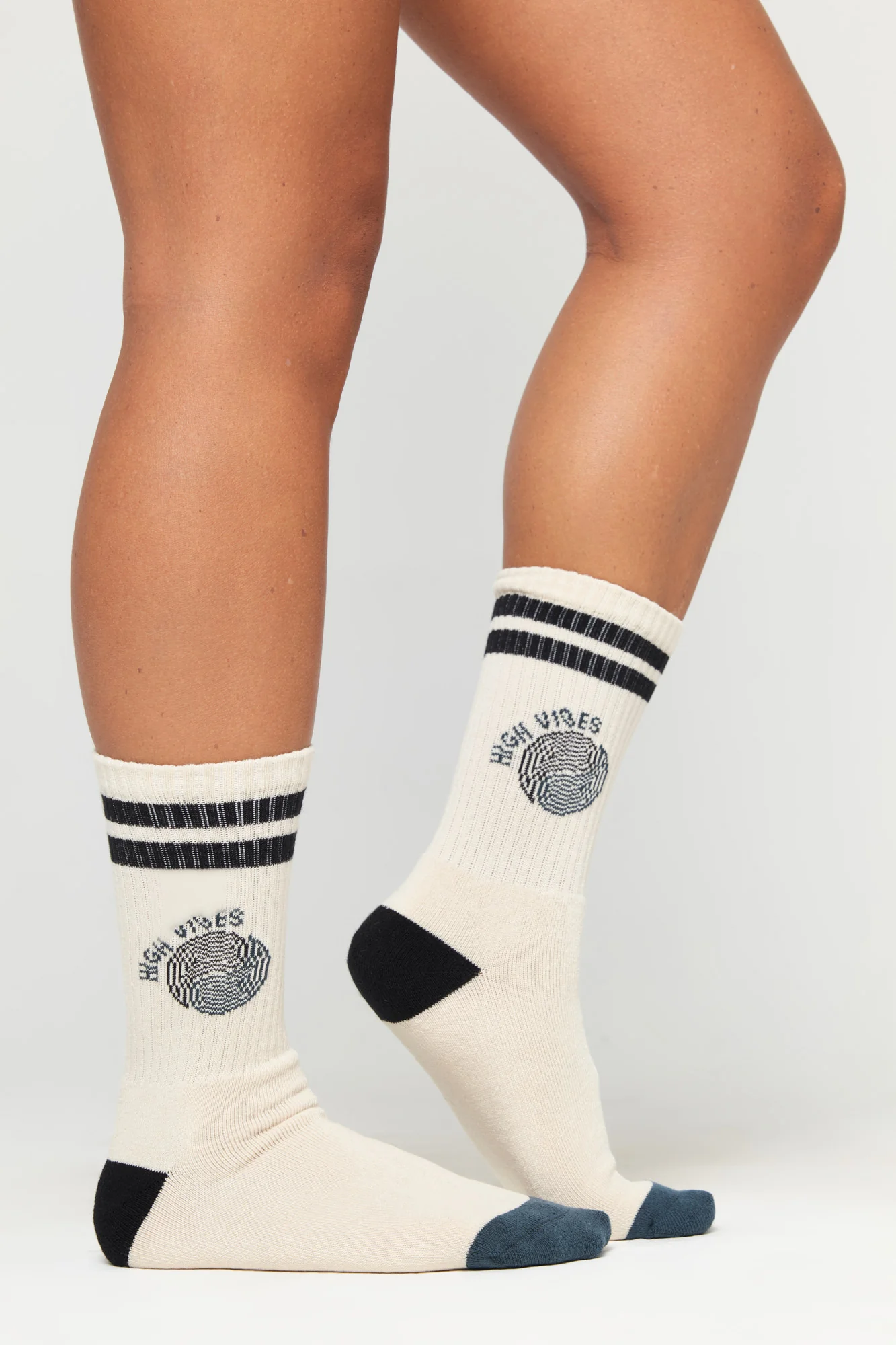 High Vibes Stripe Crew Sock - Image 4