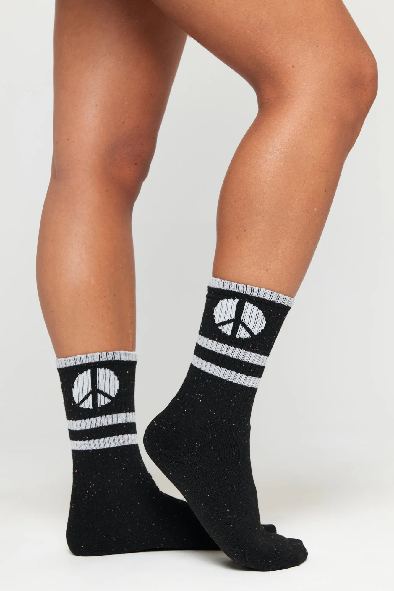 Peace Stripe Crew Sock - Image 6