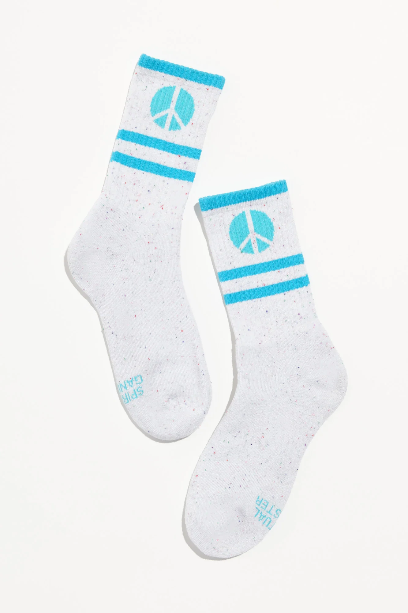 Peace Stripe Crew Sock - Image 2