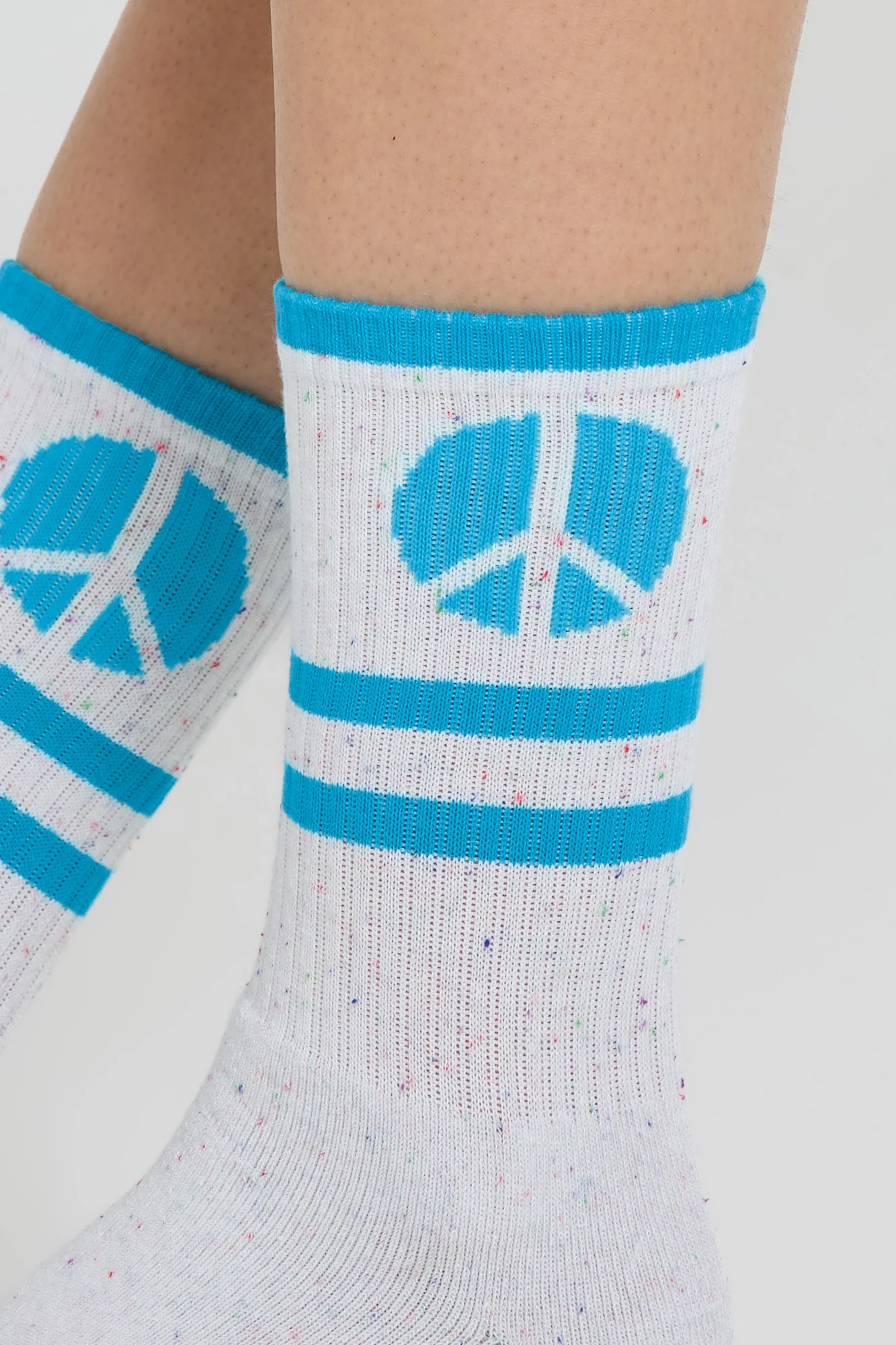 Peace Stripe Crew Sock - Image 6