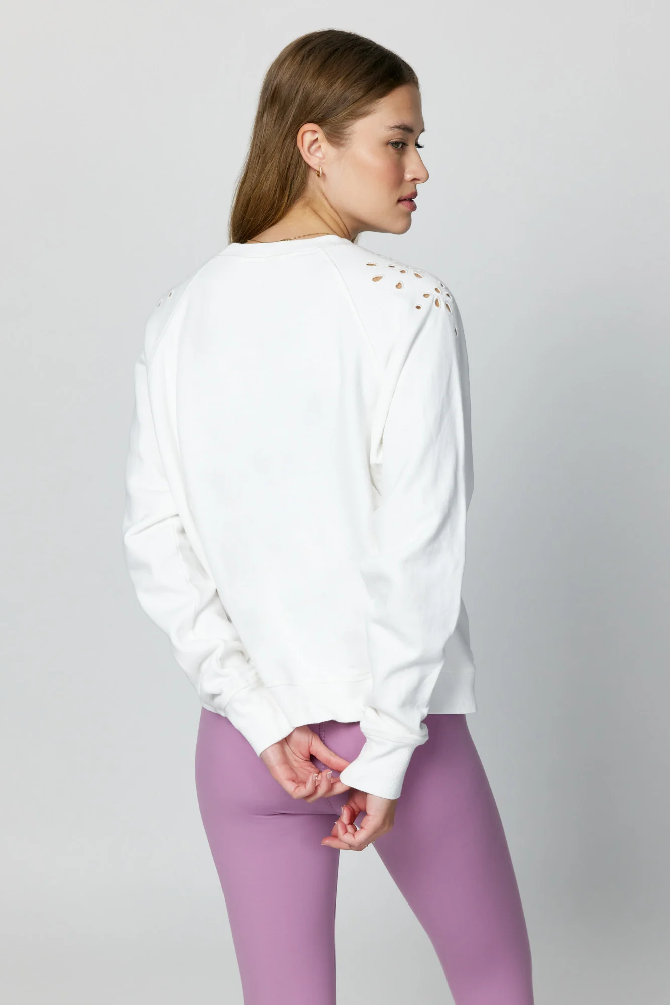 Bridget Eyelet Raglan Pullover - Image 3