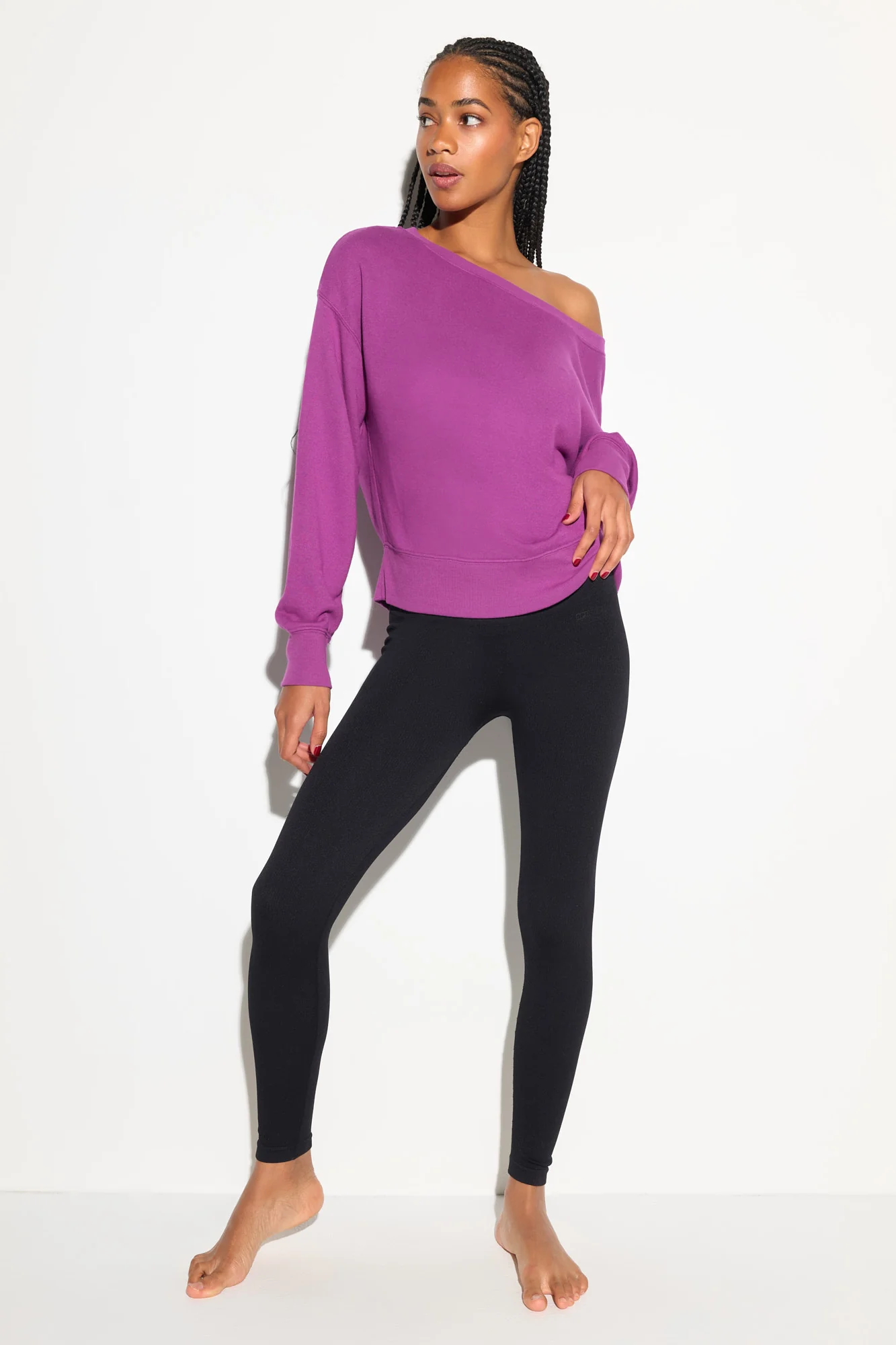 La Vida Off Shoulder Sweatshirt - Image 5