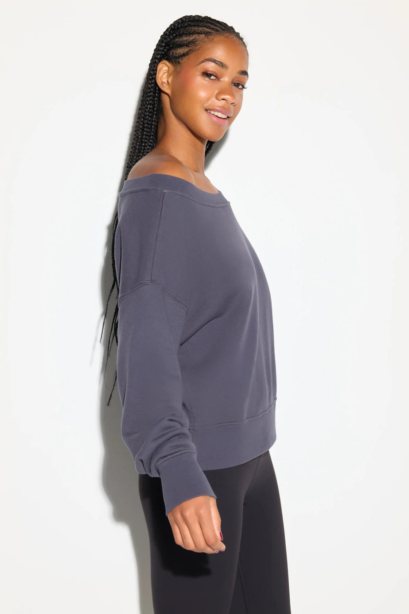 La Vida Off Shoulder Sweatshirt - Image 3