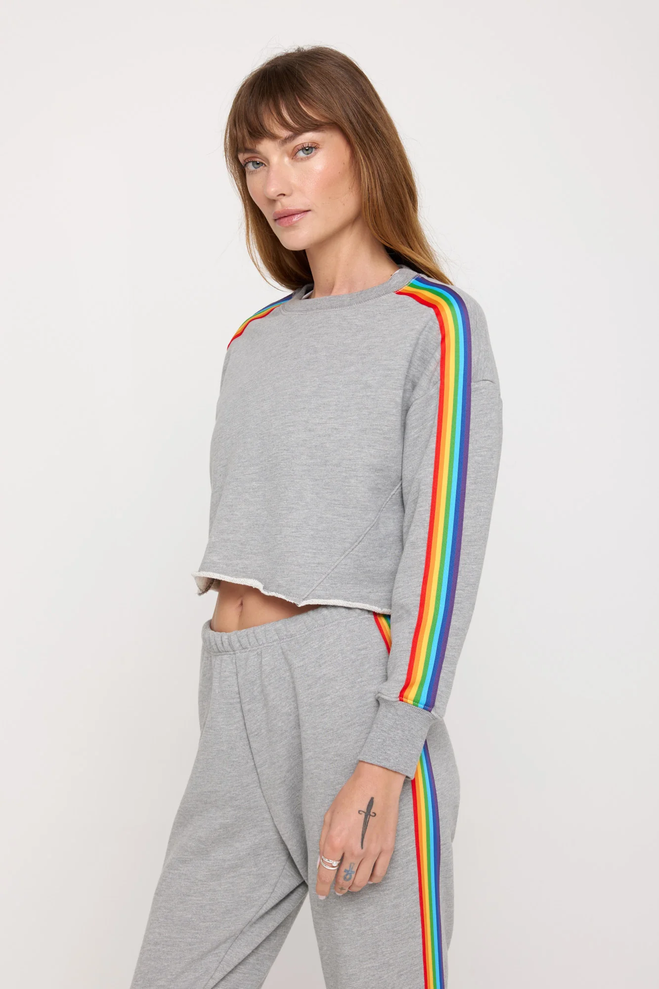 Rainbow Cropped Pullover - Image 3