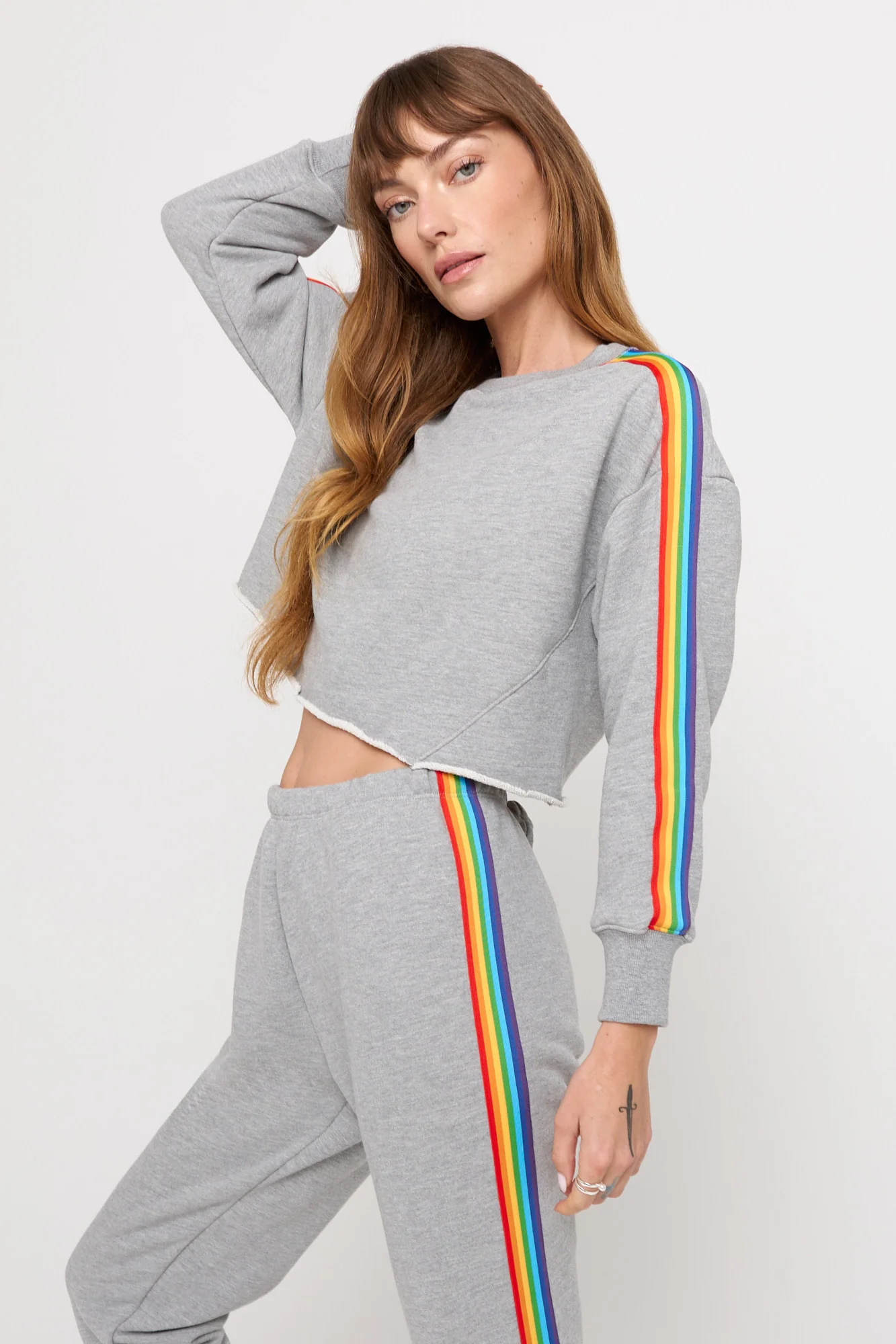 Rainbow Cropped Pullover - Image 4