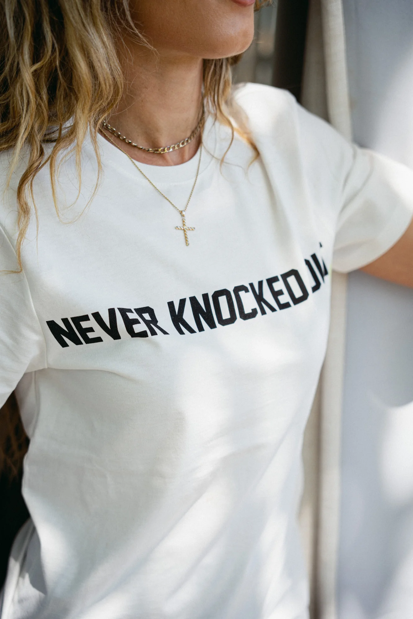 KT x SG Never Knocked Out Unisex Tee - Image 4