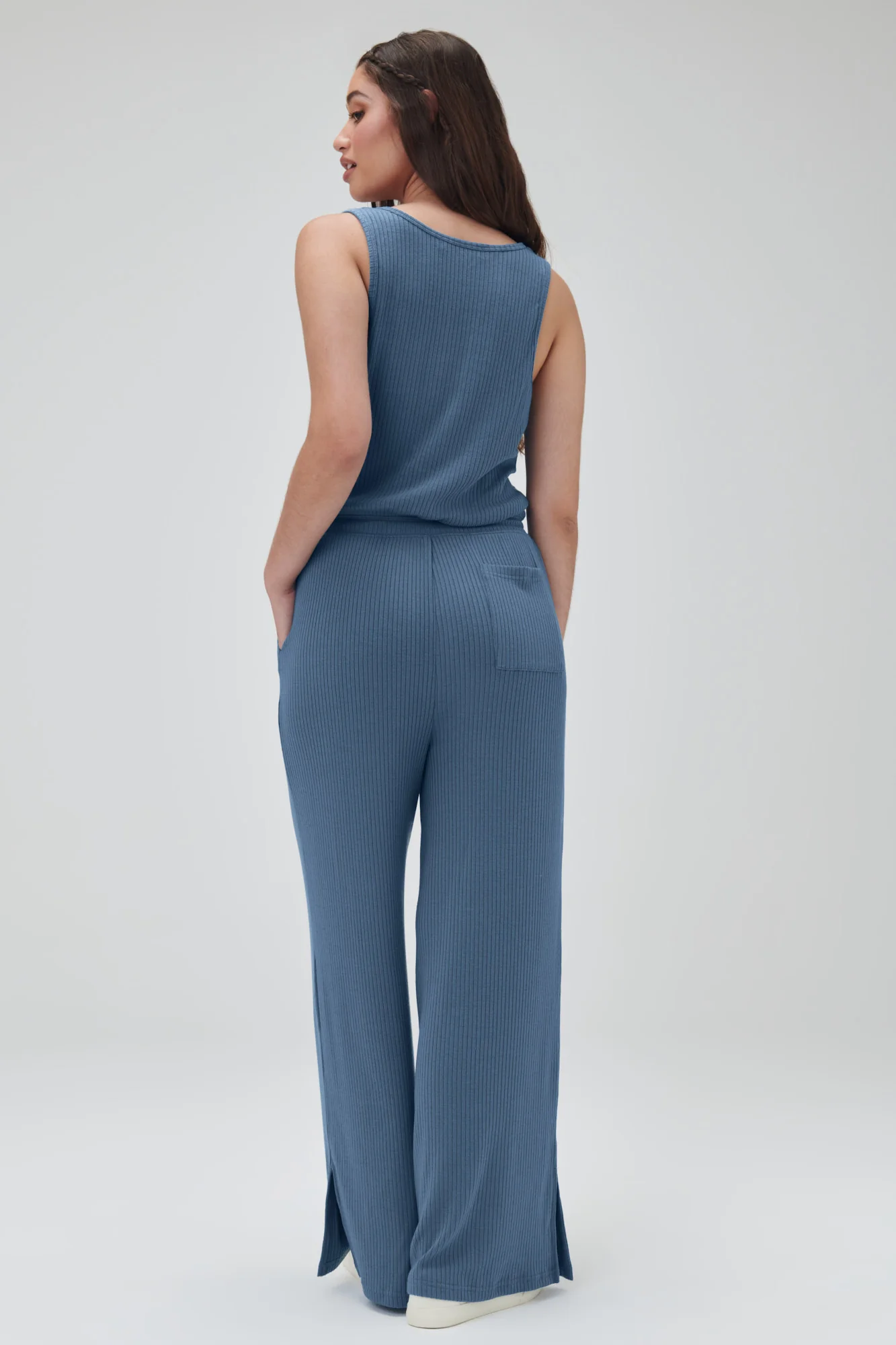 Ballet Rib Wide Leg Perfect Jumpsuit - Image 4