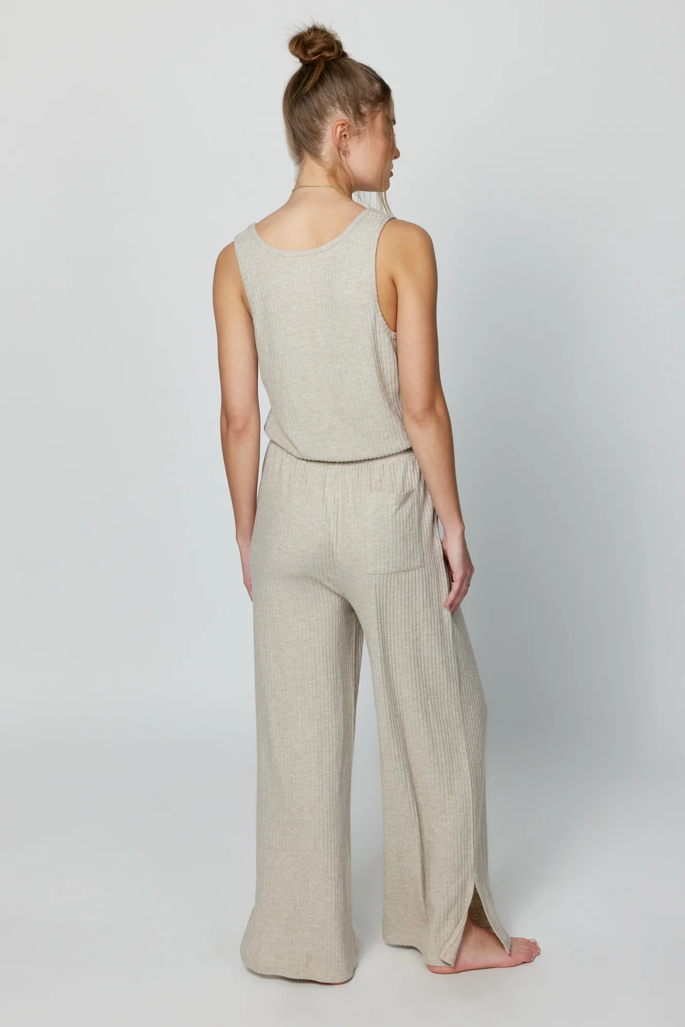 Ballet Rib Wide Leg Perfect Jumpsuit - Image 3